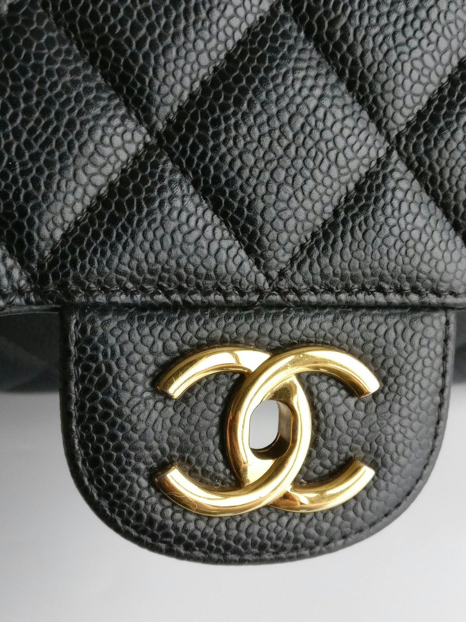 Chanel Maxi Double Flap black caviar