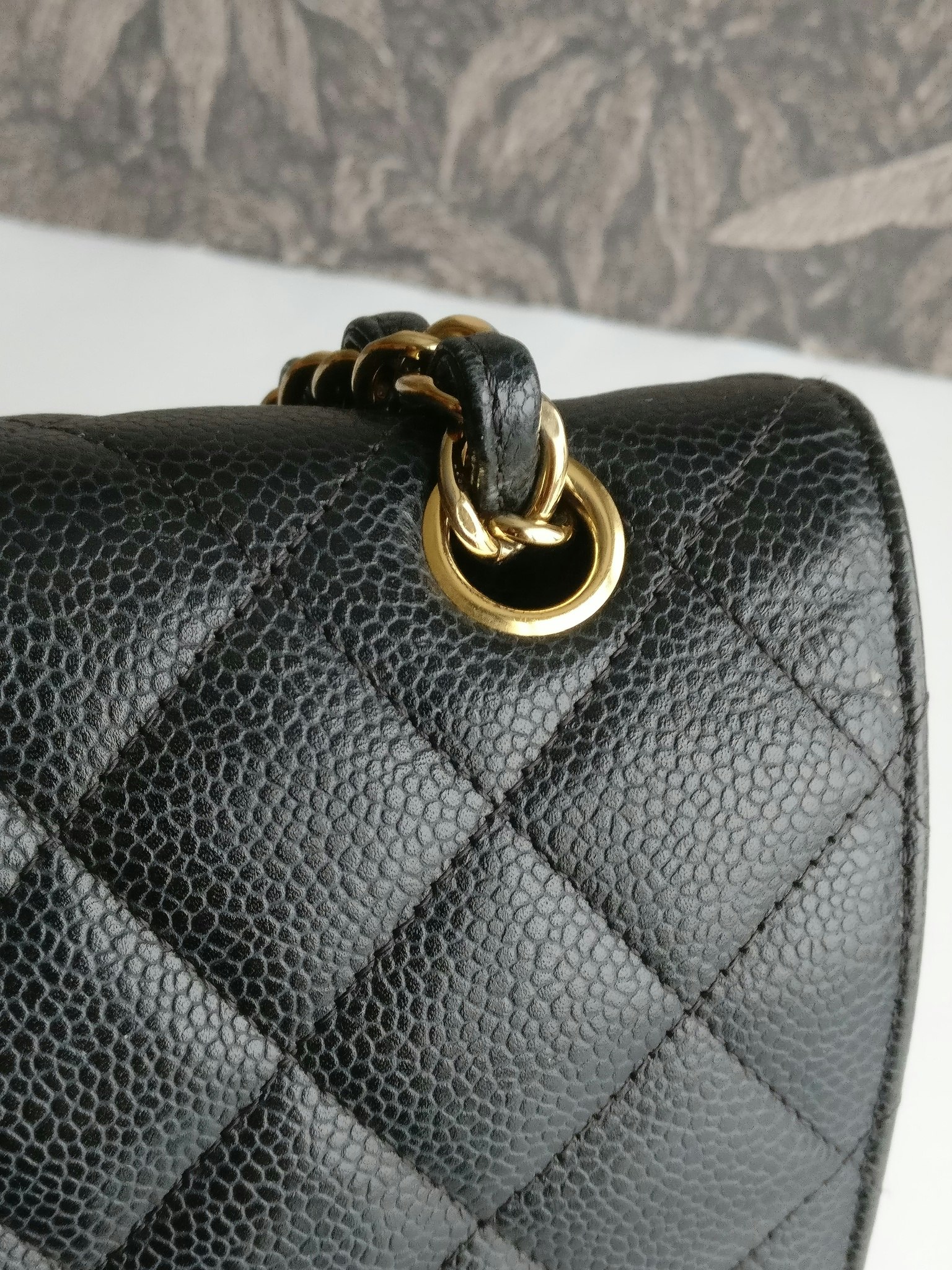 Chanel Maxi Double Flap black caviar