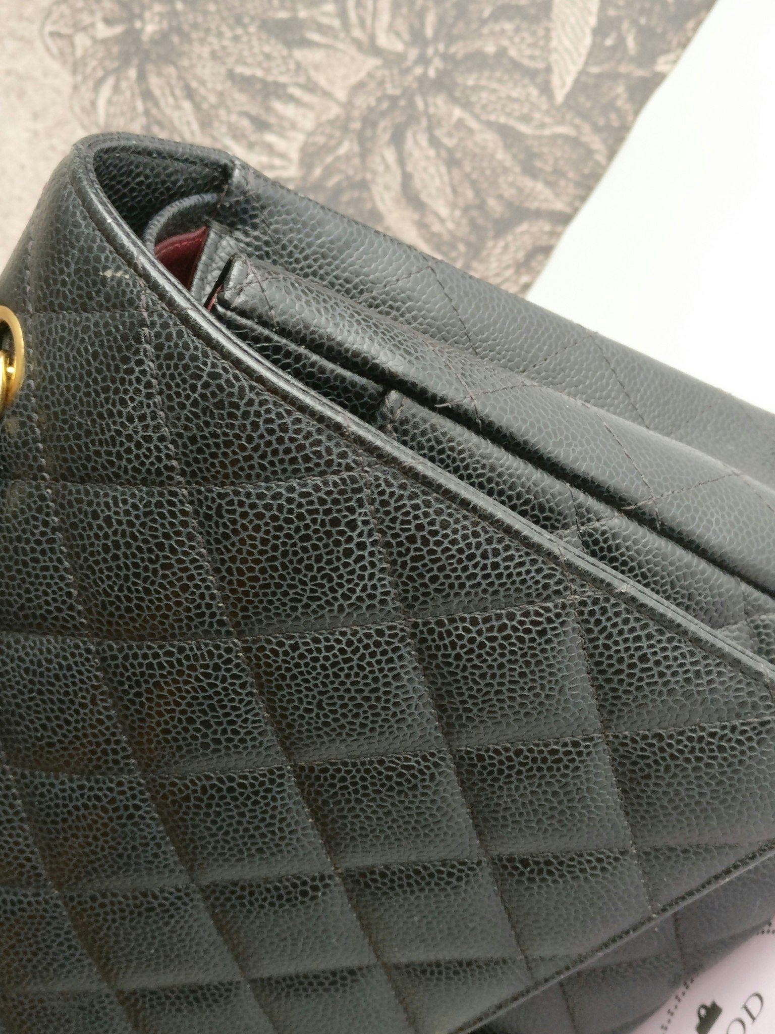 Chanel Maxi Double Flap black caviar