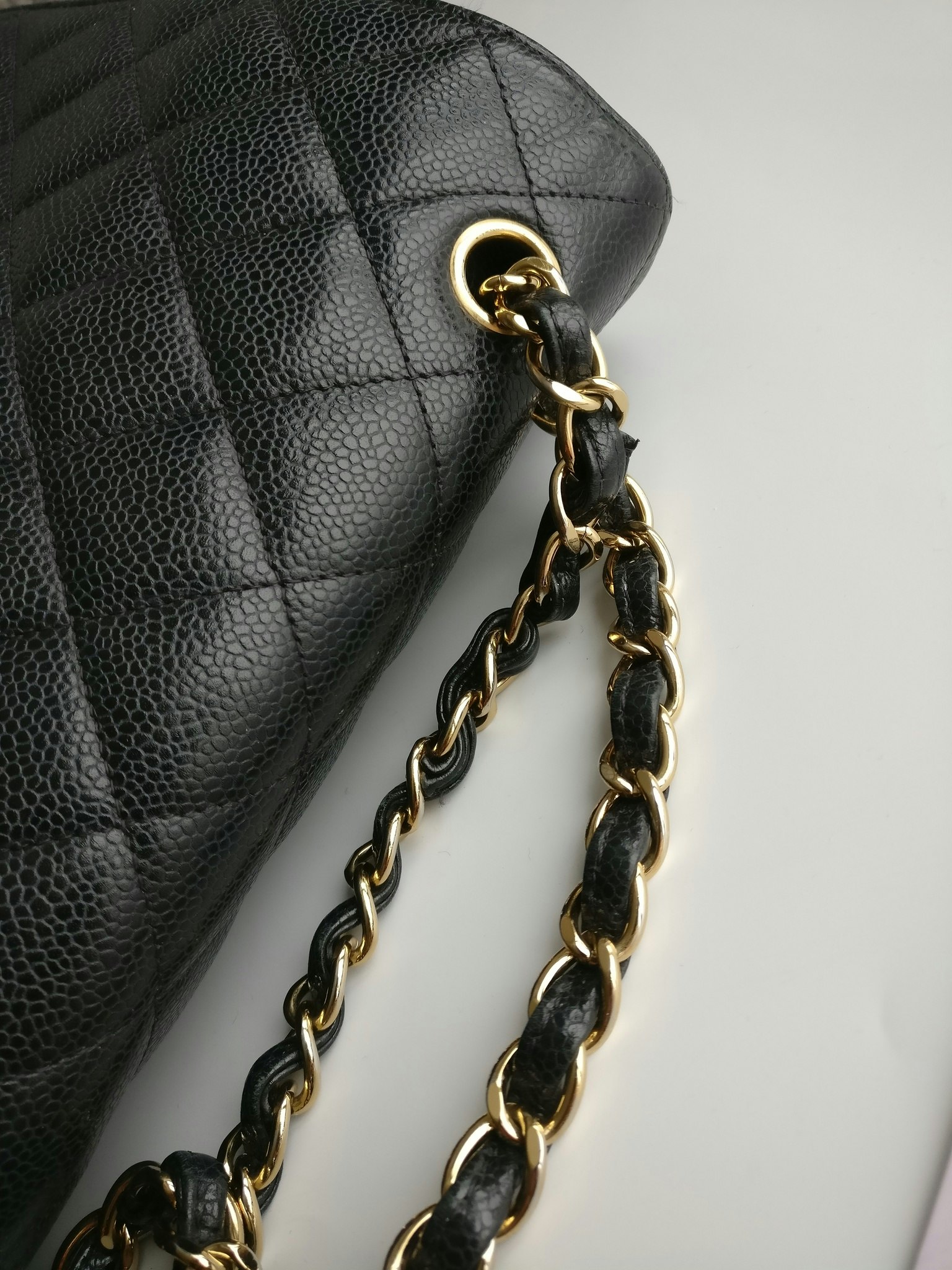 Chanel Maxi Double Flap black caviar