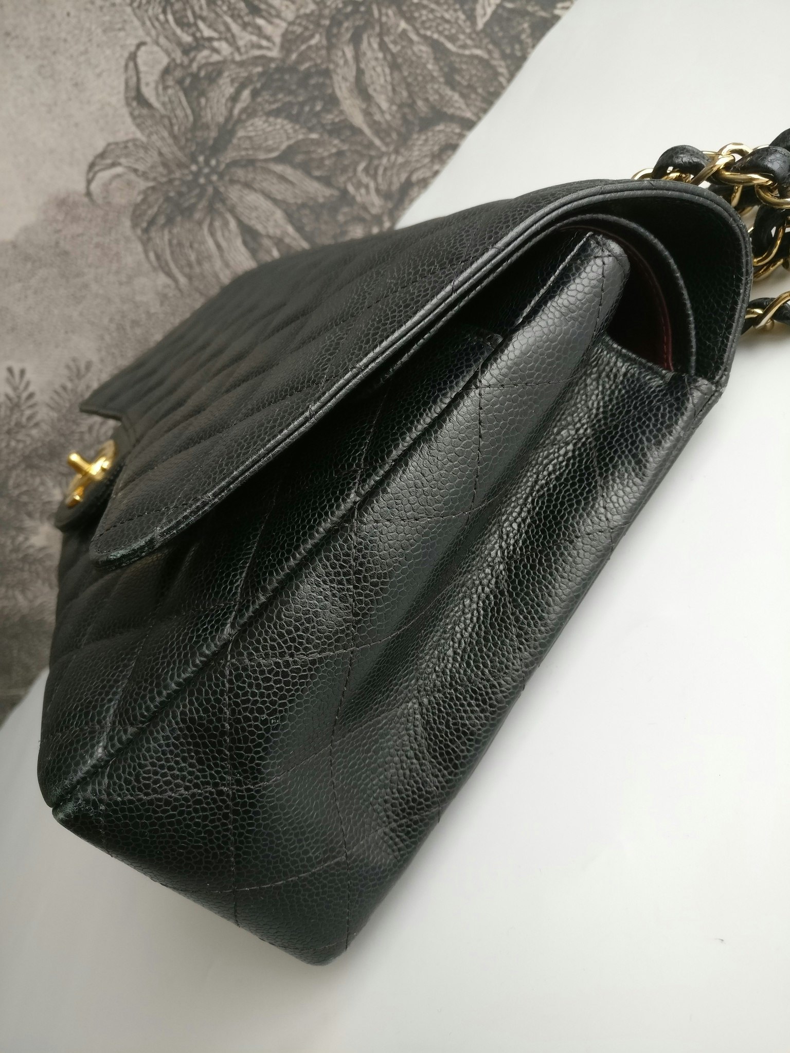 Chanel Maxi Double Flap black caviar