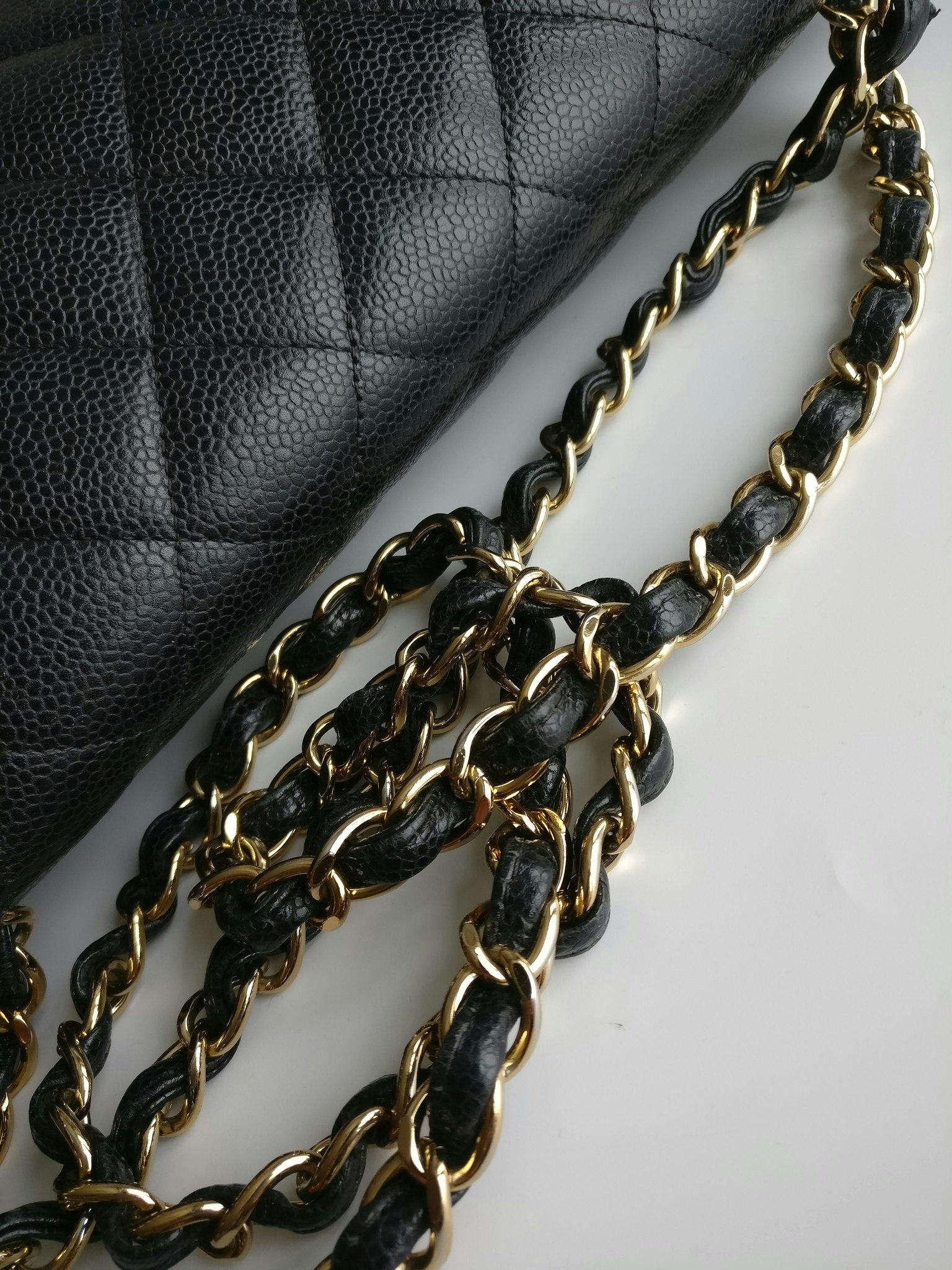 Chanel Maxi Double Flap black caviar