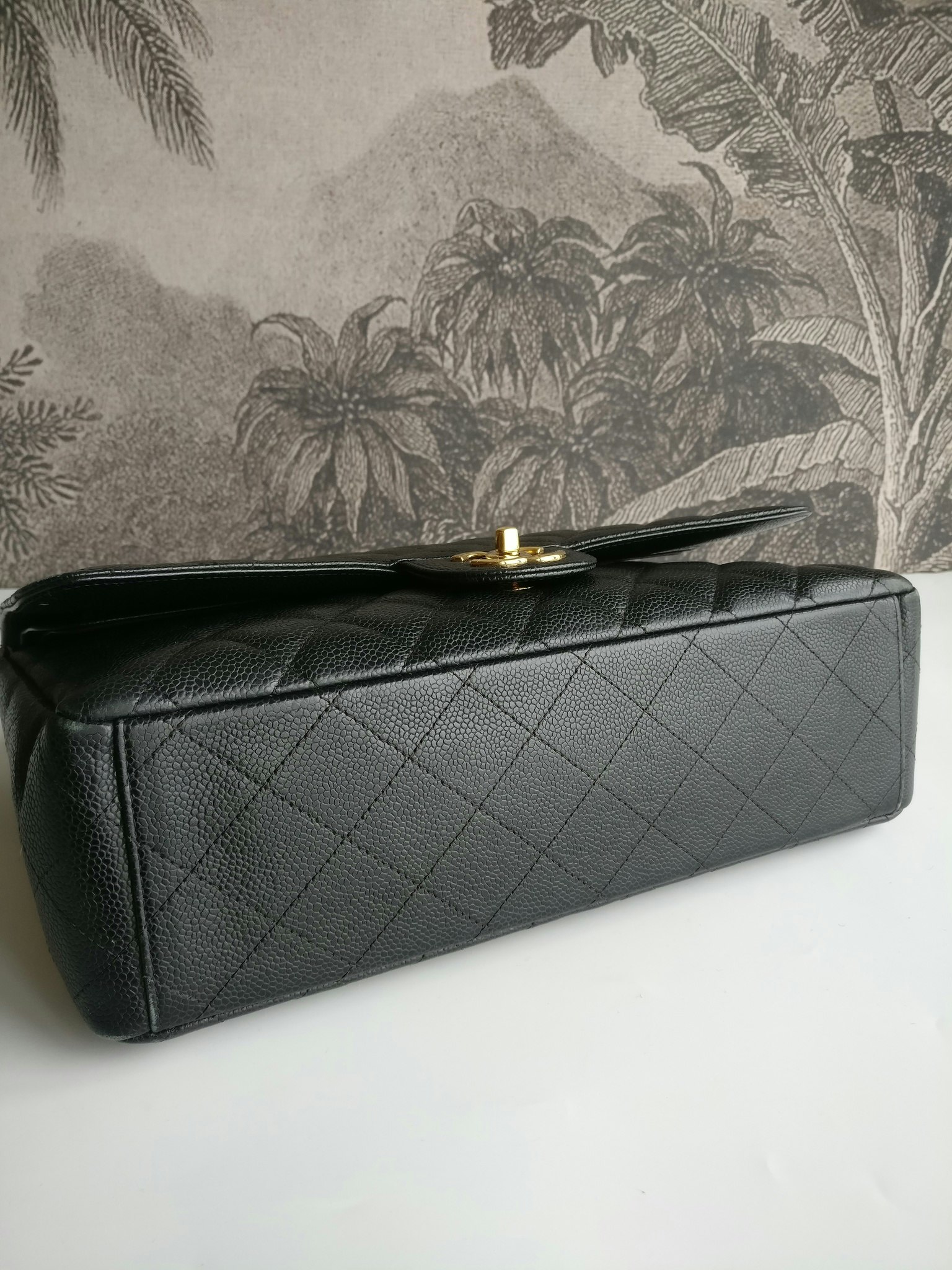 Chanel Maxi Double Flap black caviar