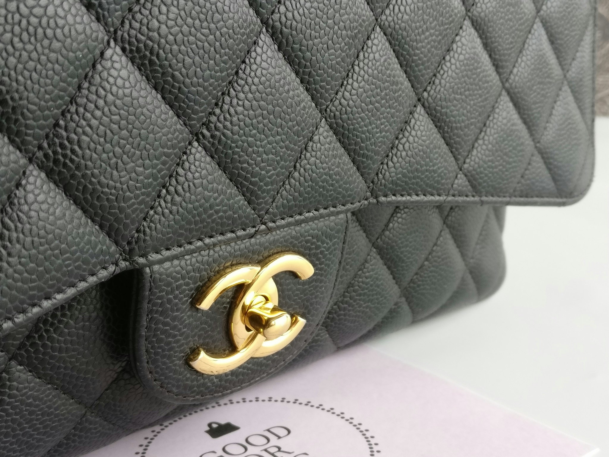 Chanel Maxi Double Flap black caviar