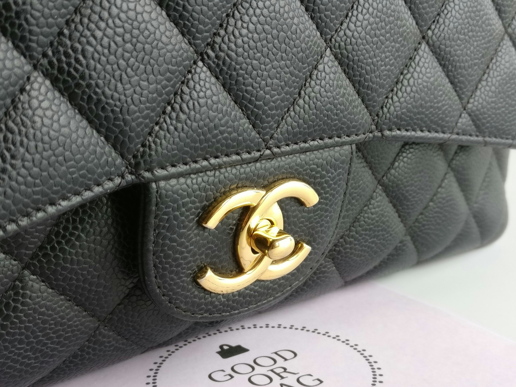 Chanel Maxi Double Flap black caviar