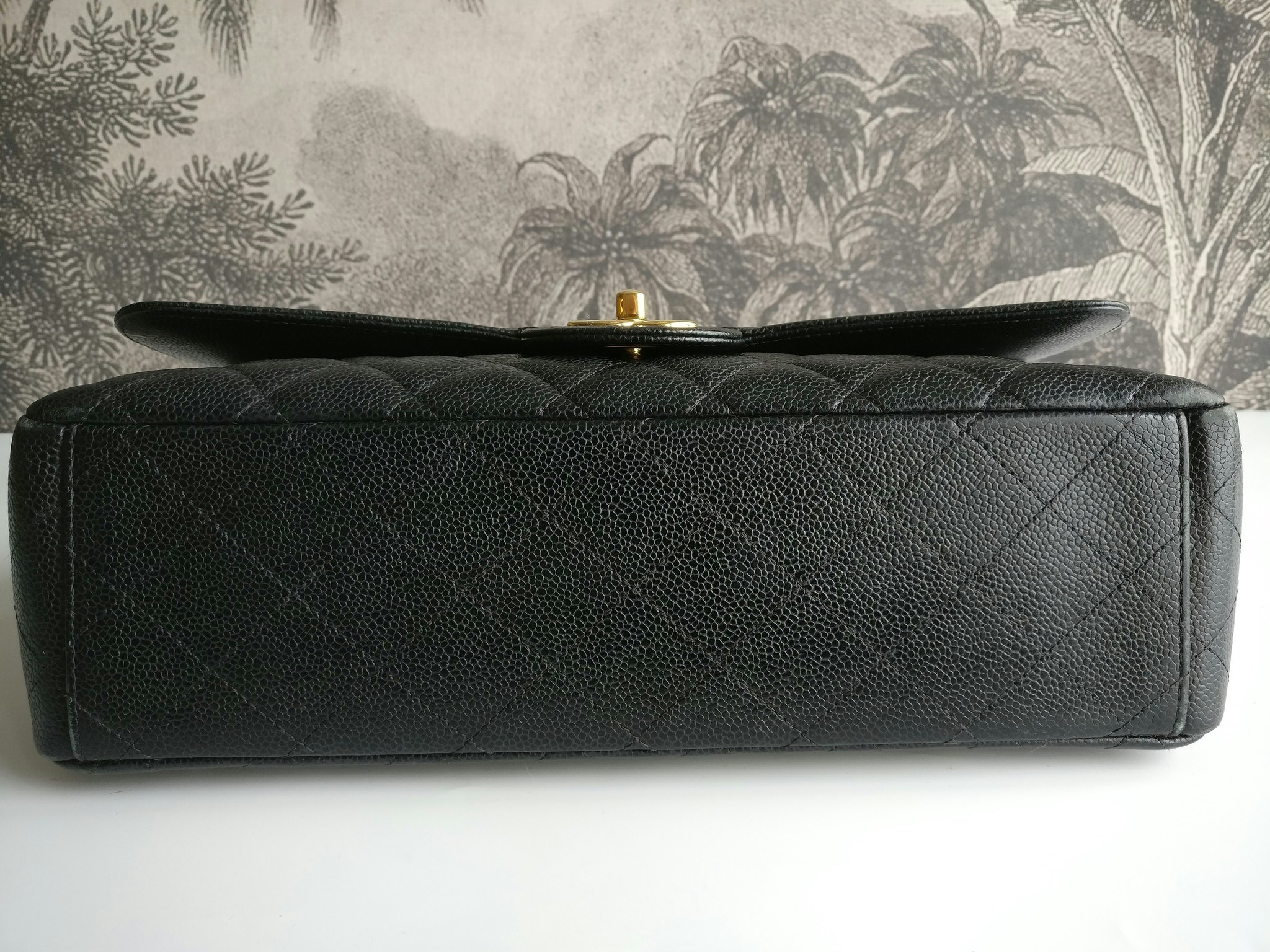 Chanel Maxi Double Flap black caviar