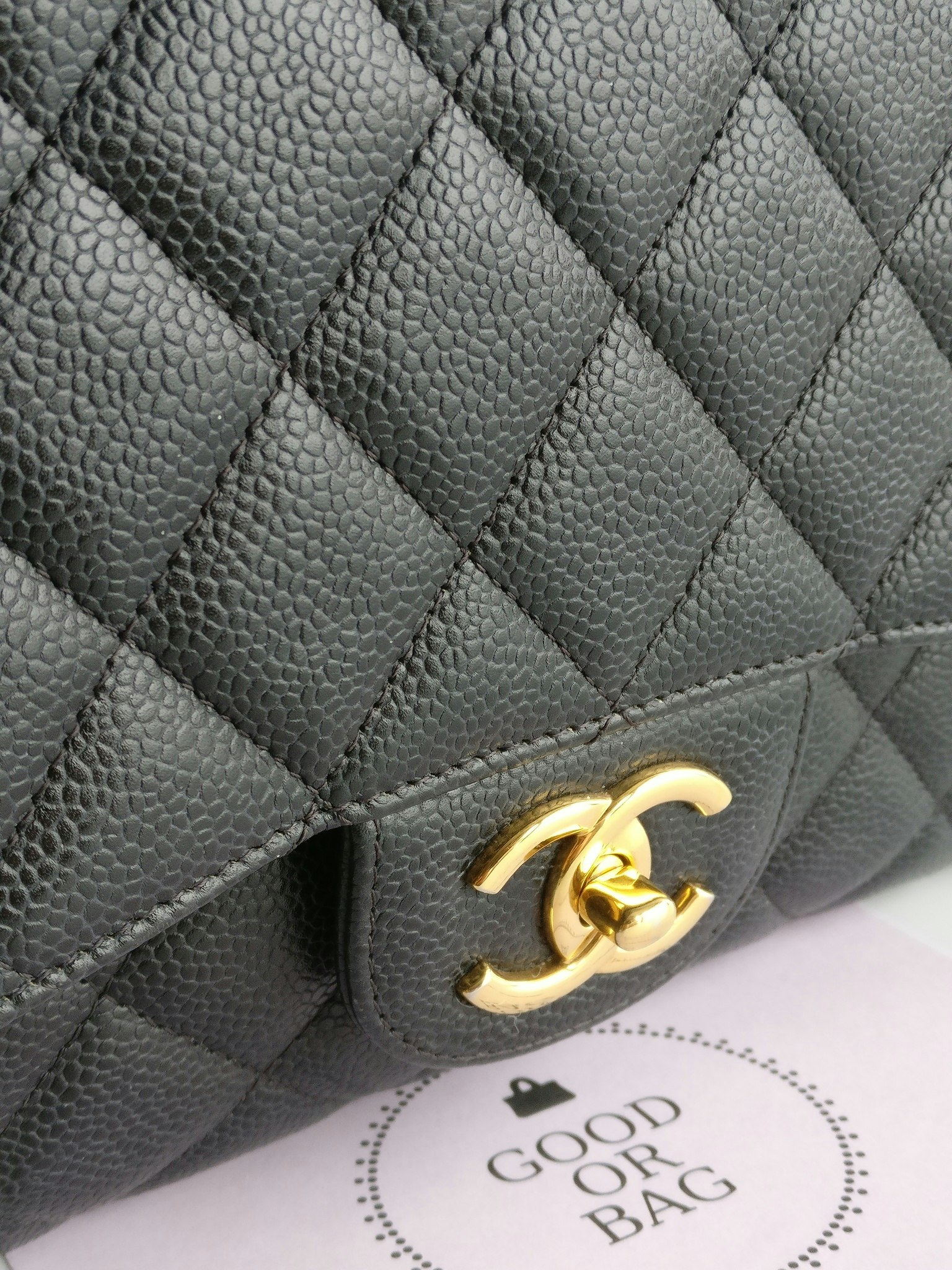 Chanel Maxi Double Flap black caviar