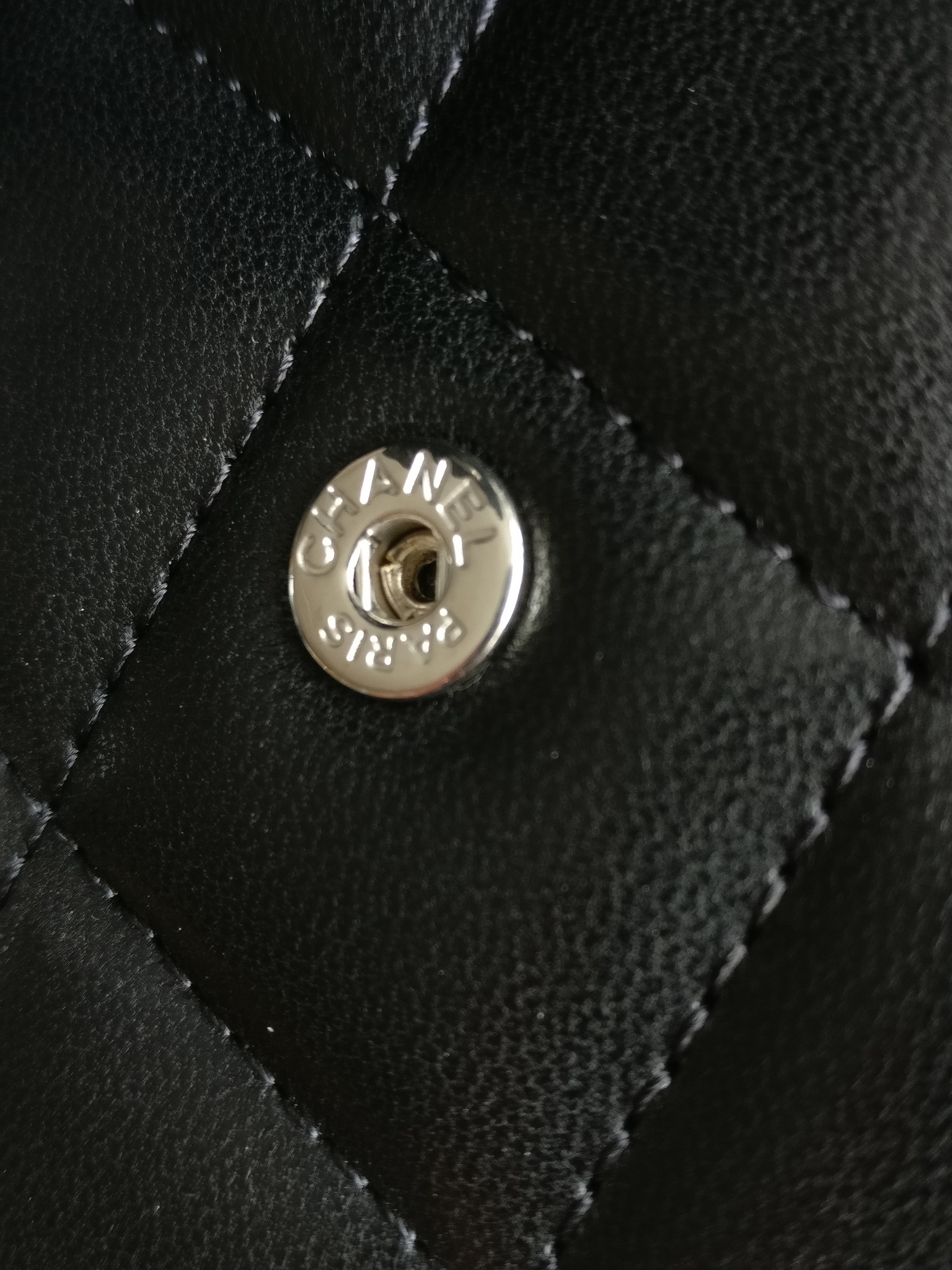 Chanel classic wallet black lambskin SHW