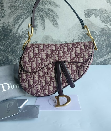 Dior Red Oblique Saddle bag