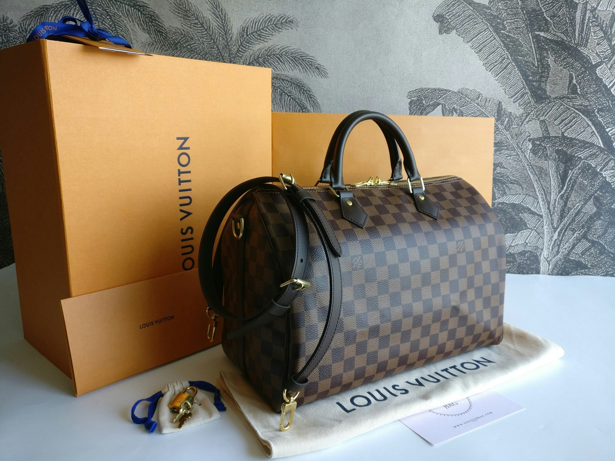 Louis Vuitton Speedy 35 Bandouliere damier ebene