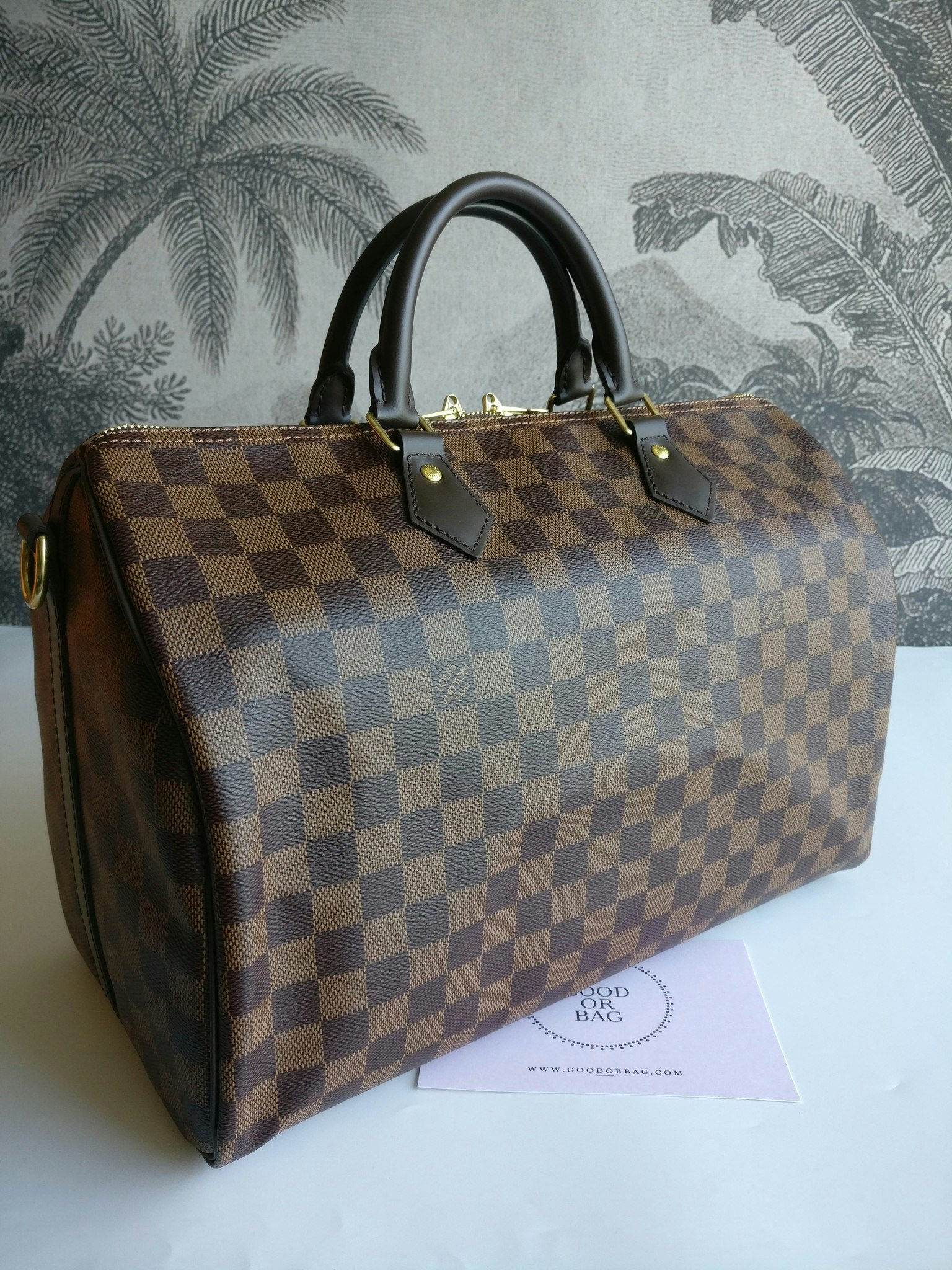 Louis Vuitton Speedy 35 Bandouliere damier ebene