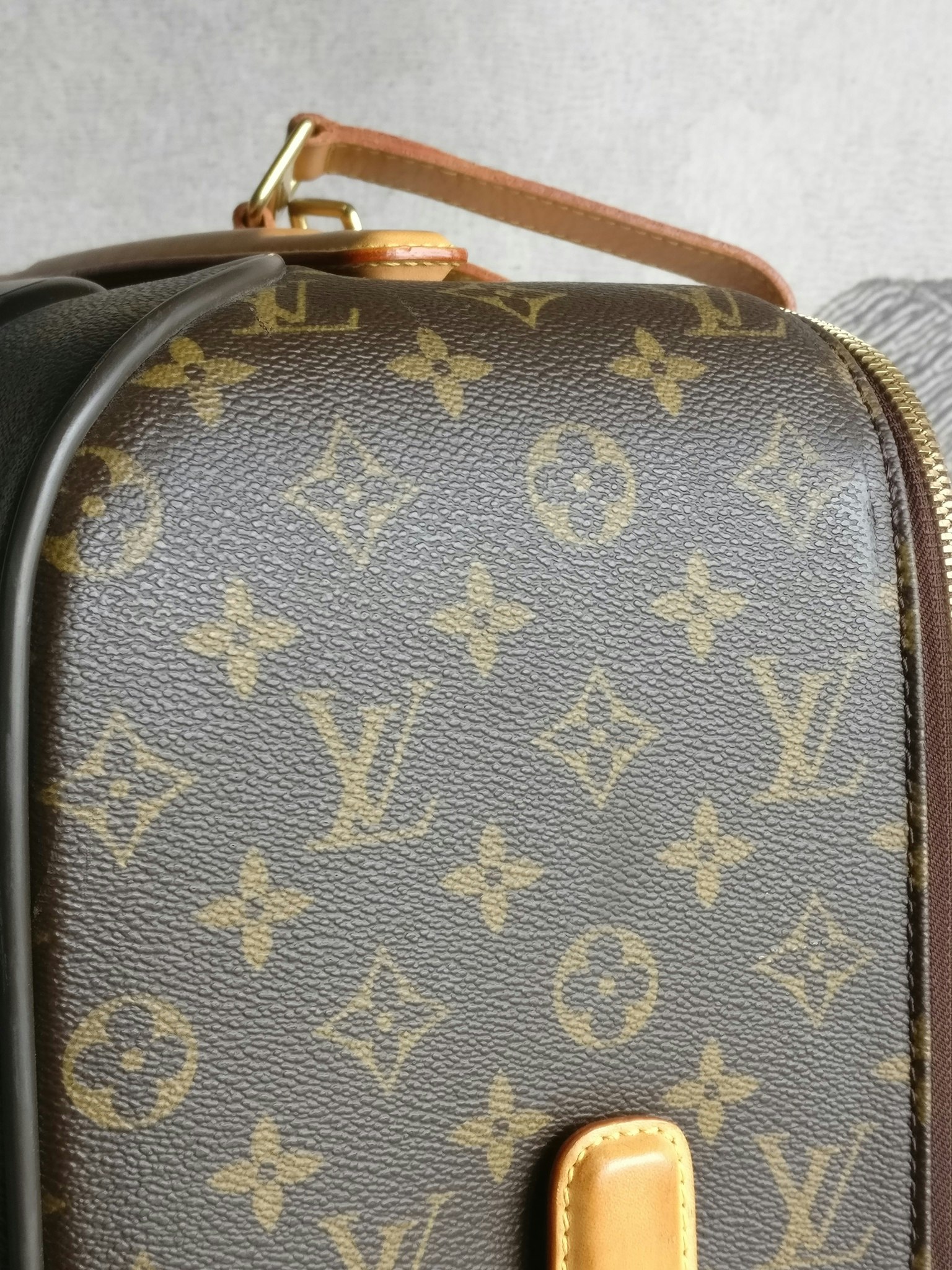 Louis Vuitton Pegase 55 with bag cover
