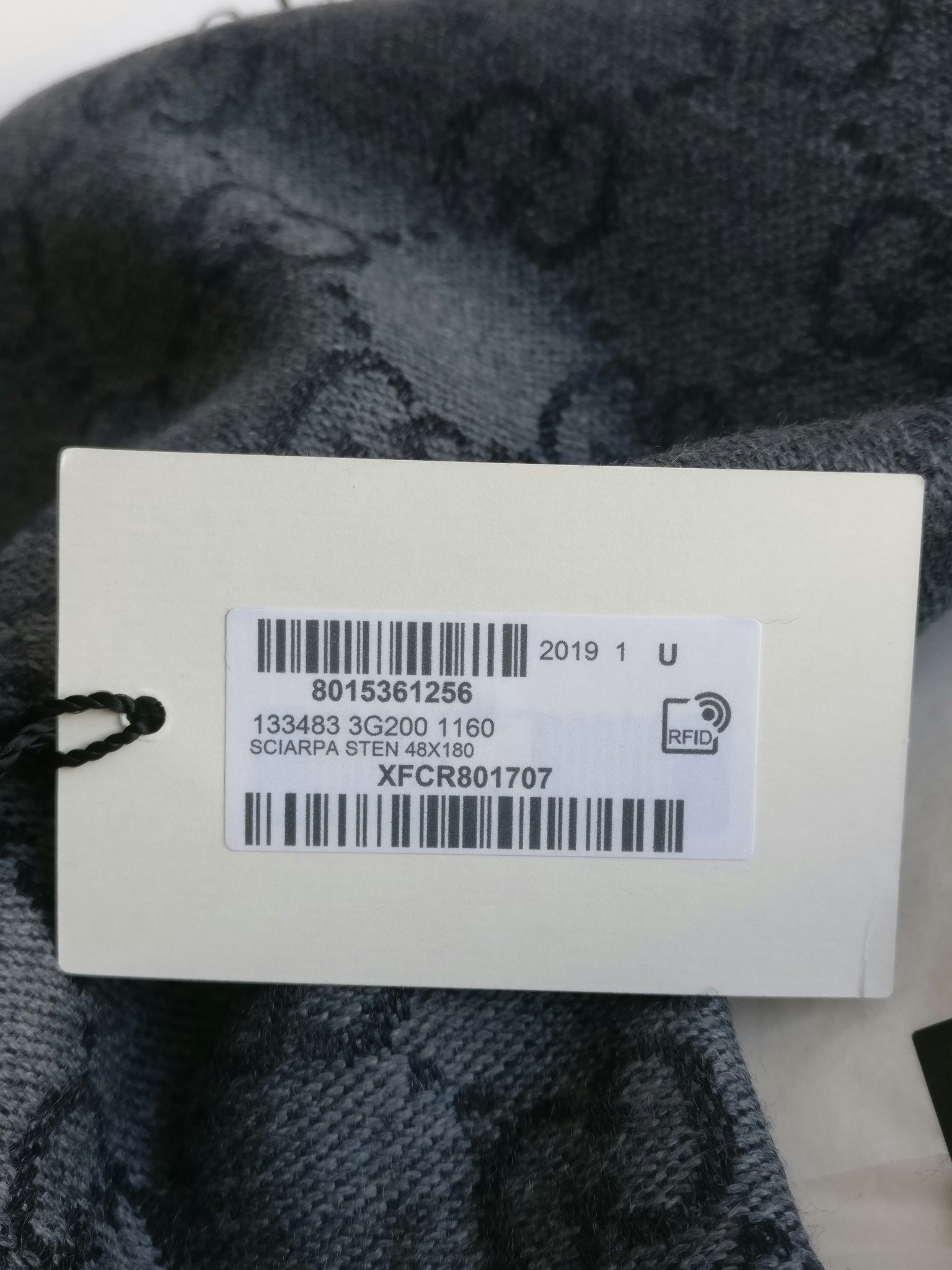Gucci  GG Jacquard Knitted Wool Scarf