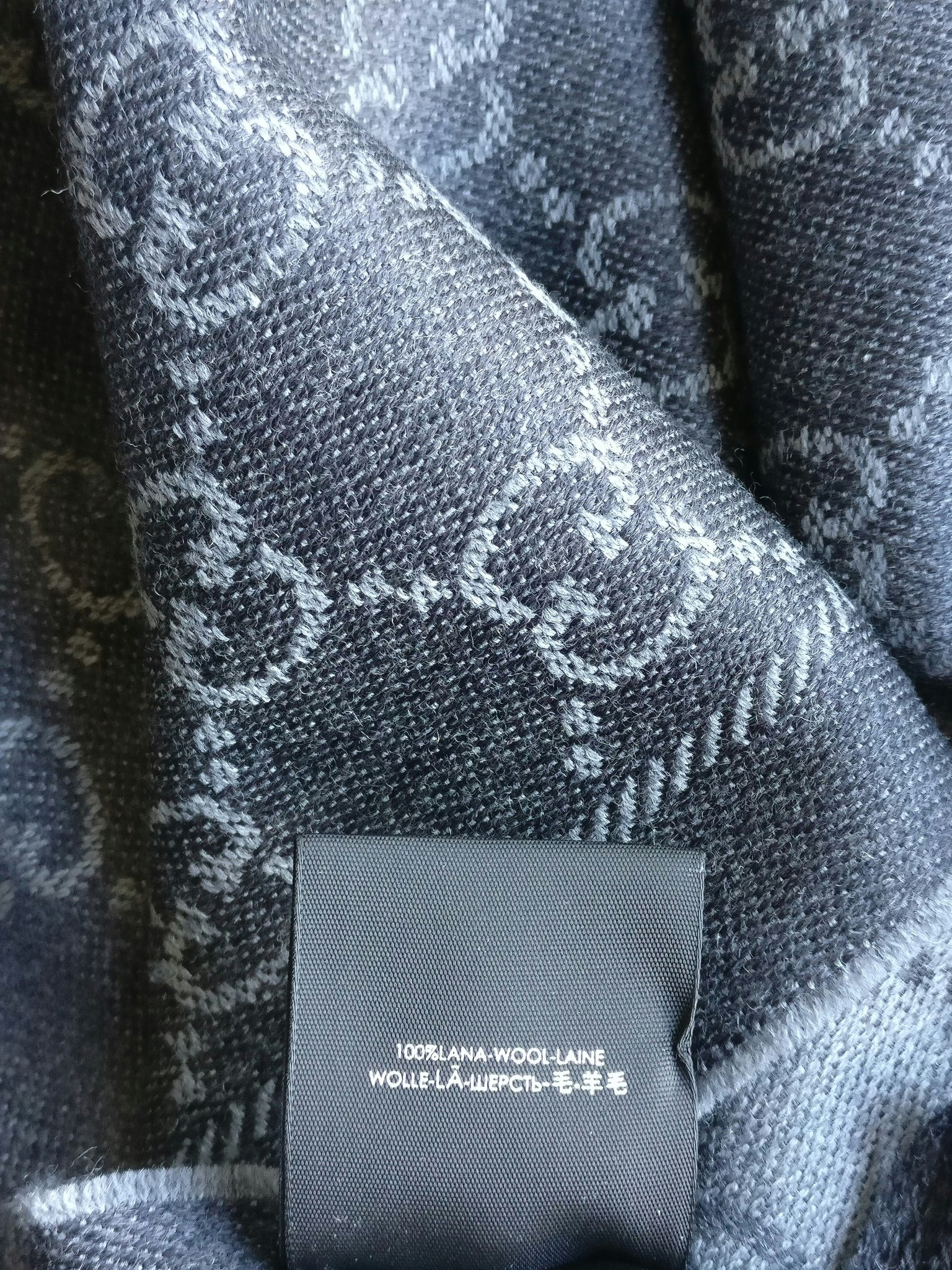 Gucci  GG Jacquard Knitted Wool Scarf