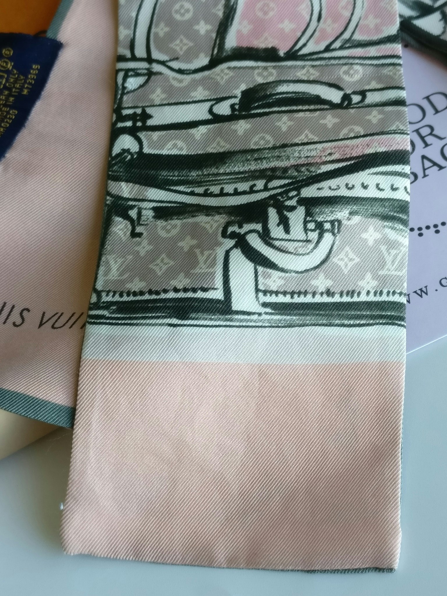 Louis Vuitton Silk Bandeau Trunks Rose Poudre