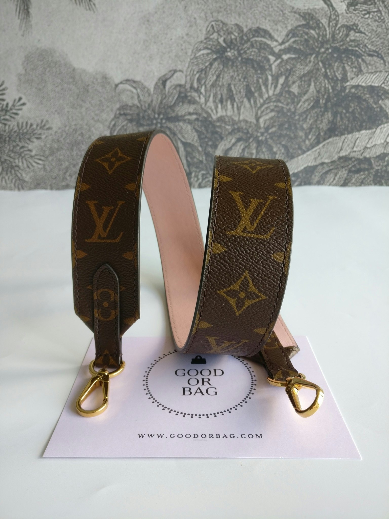 Louis Vuitton Shoulder Strap Monogram Rose Poudre