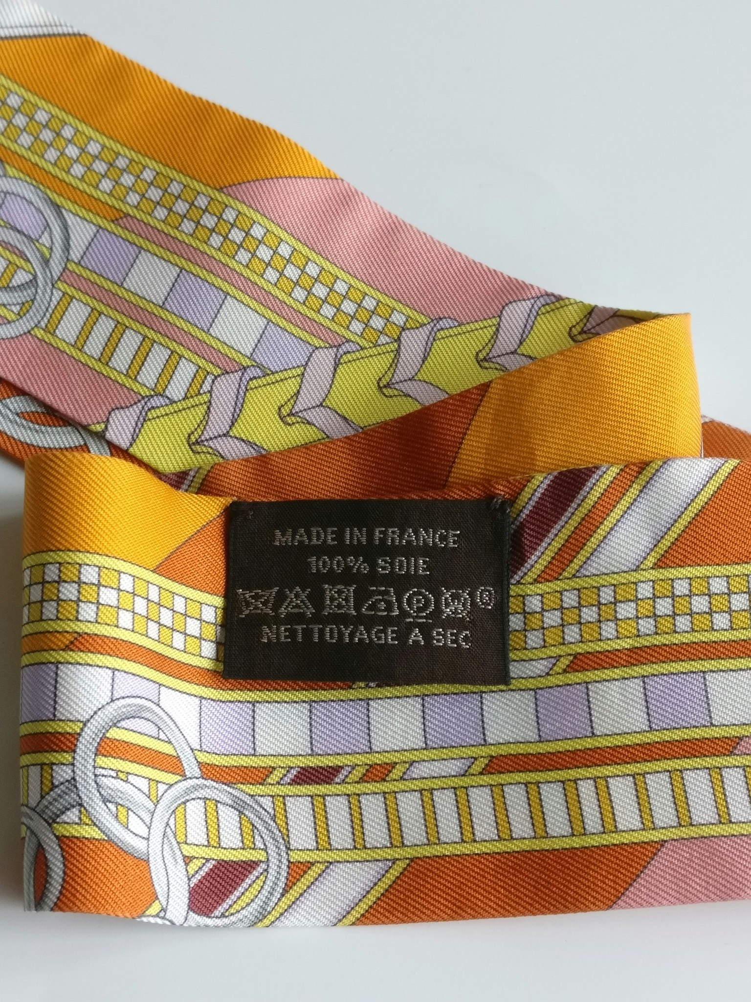 Hermes Silk Twilly Brides et Gris-Gris