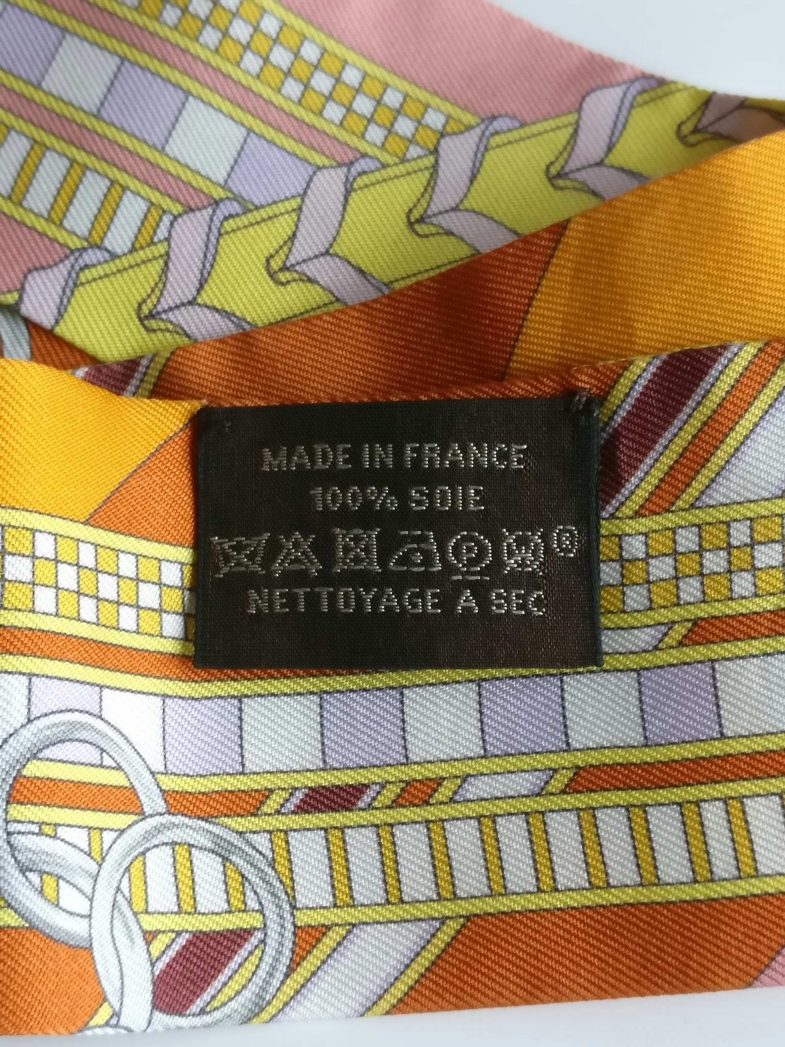 Hermes Silk Twilly Brides et Gris-Gris
