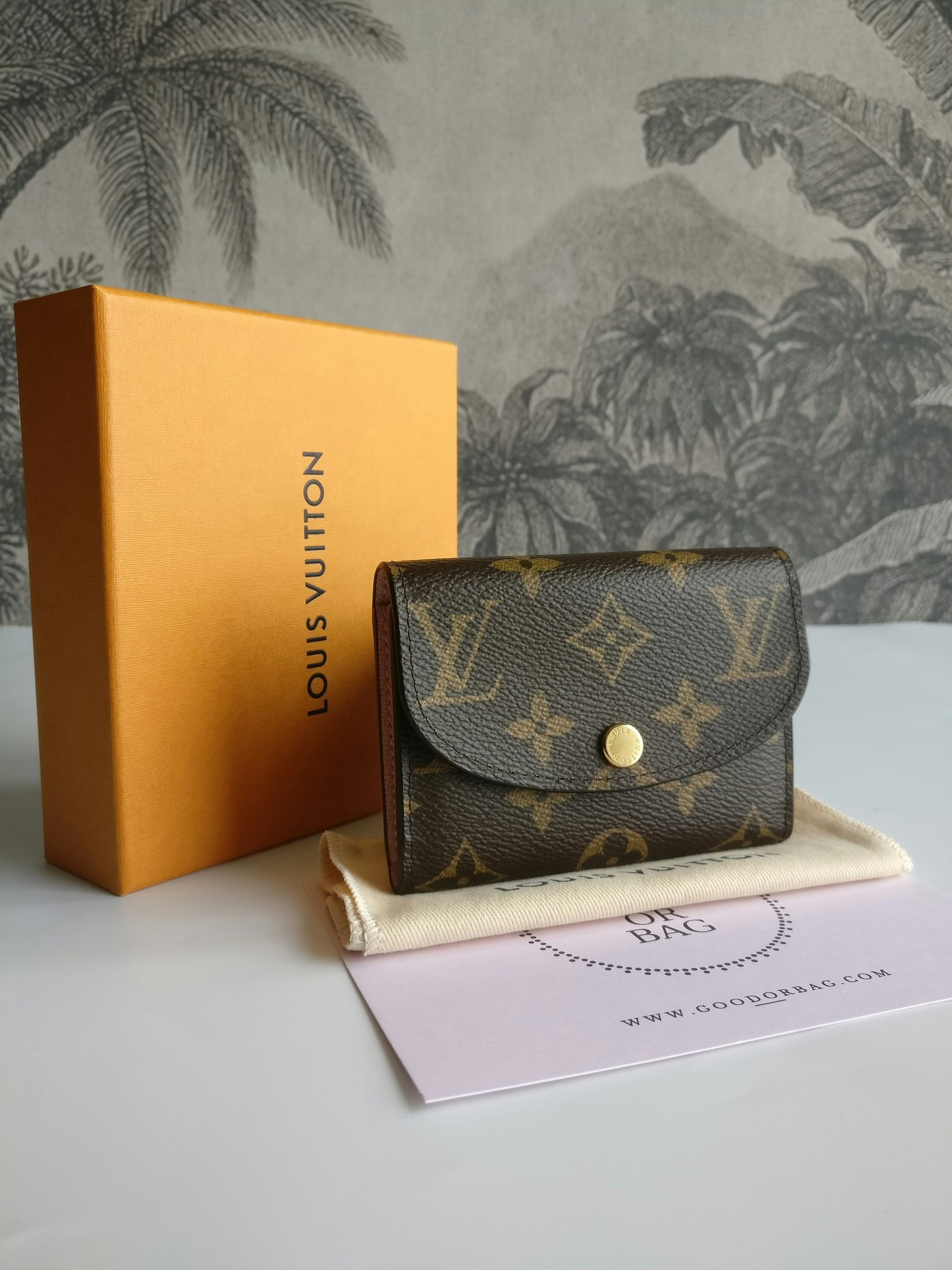 Rosalie Coin Purse monogram rose ballerine