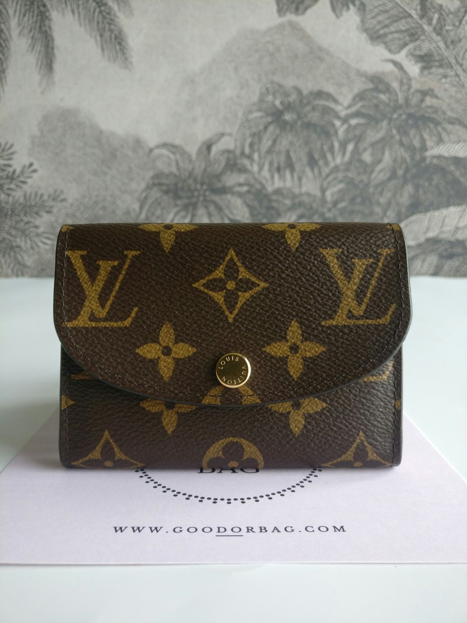 Rosalie Coin Purse monogram rose ballerine