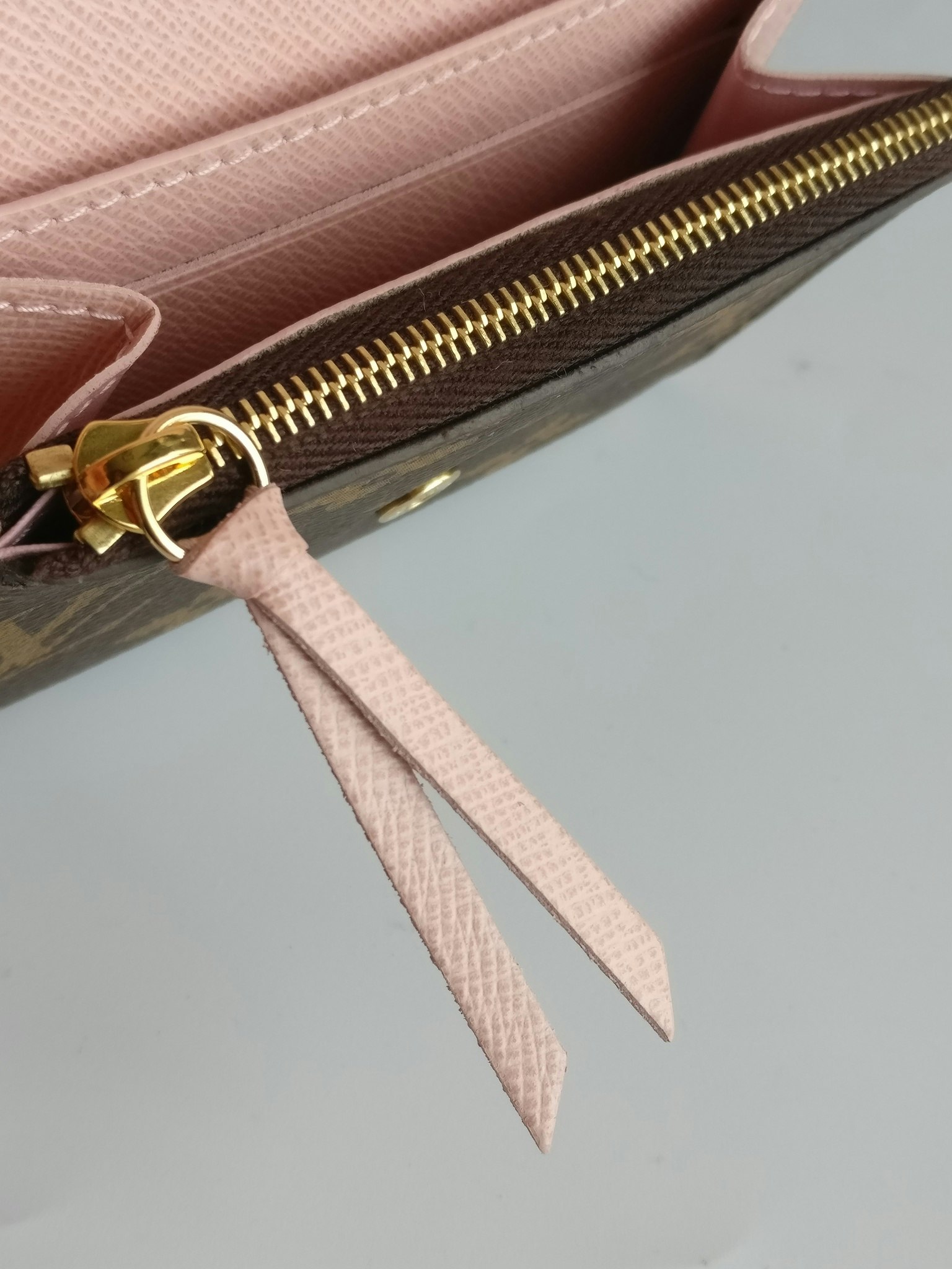 Rosalie Coin Purse monogram rose ballerine