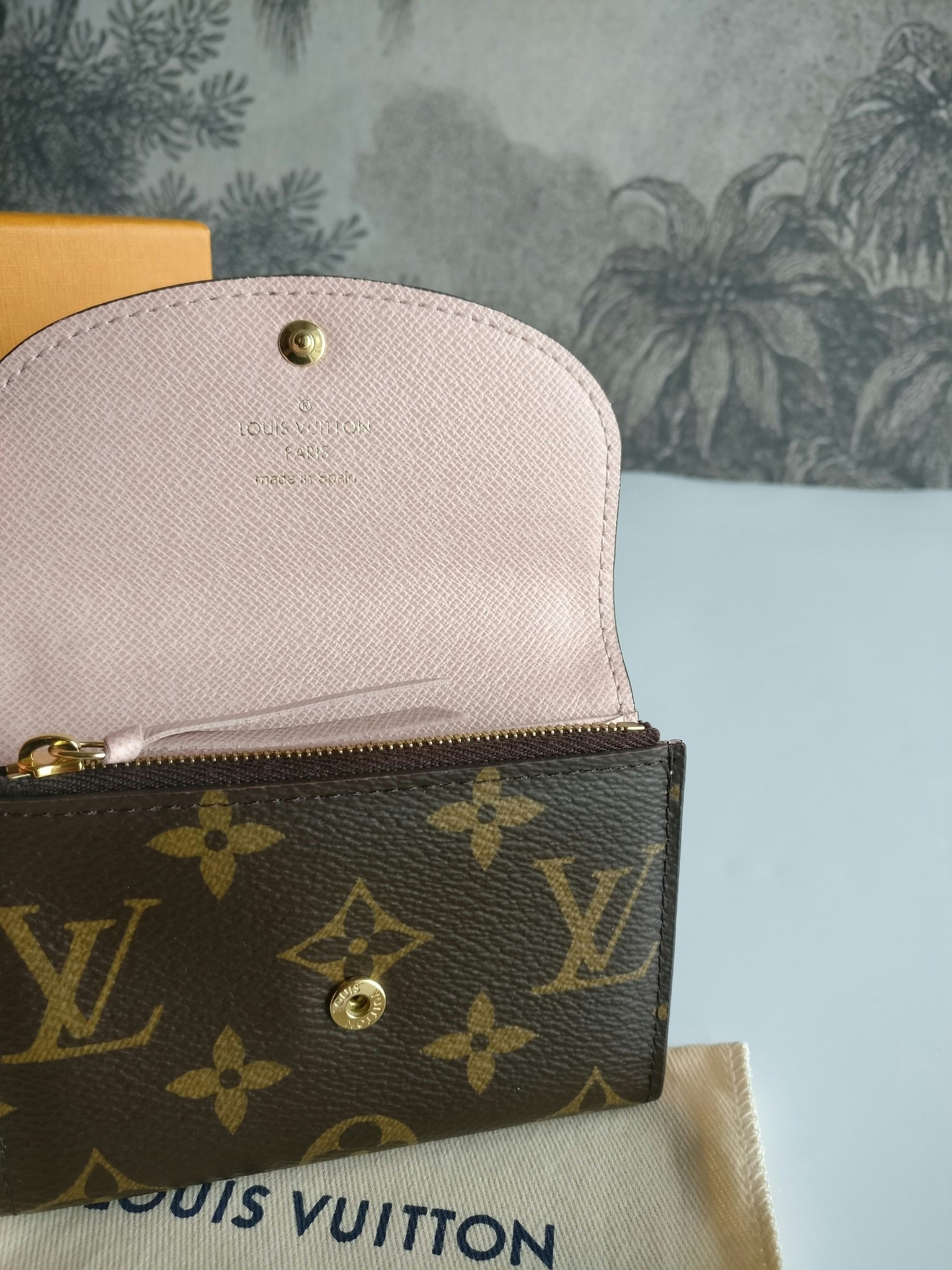 Rosalie Coin Purse monogram rose ballerine