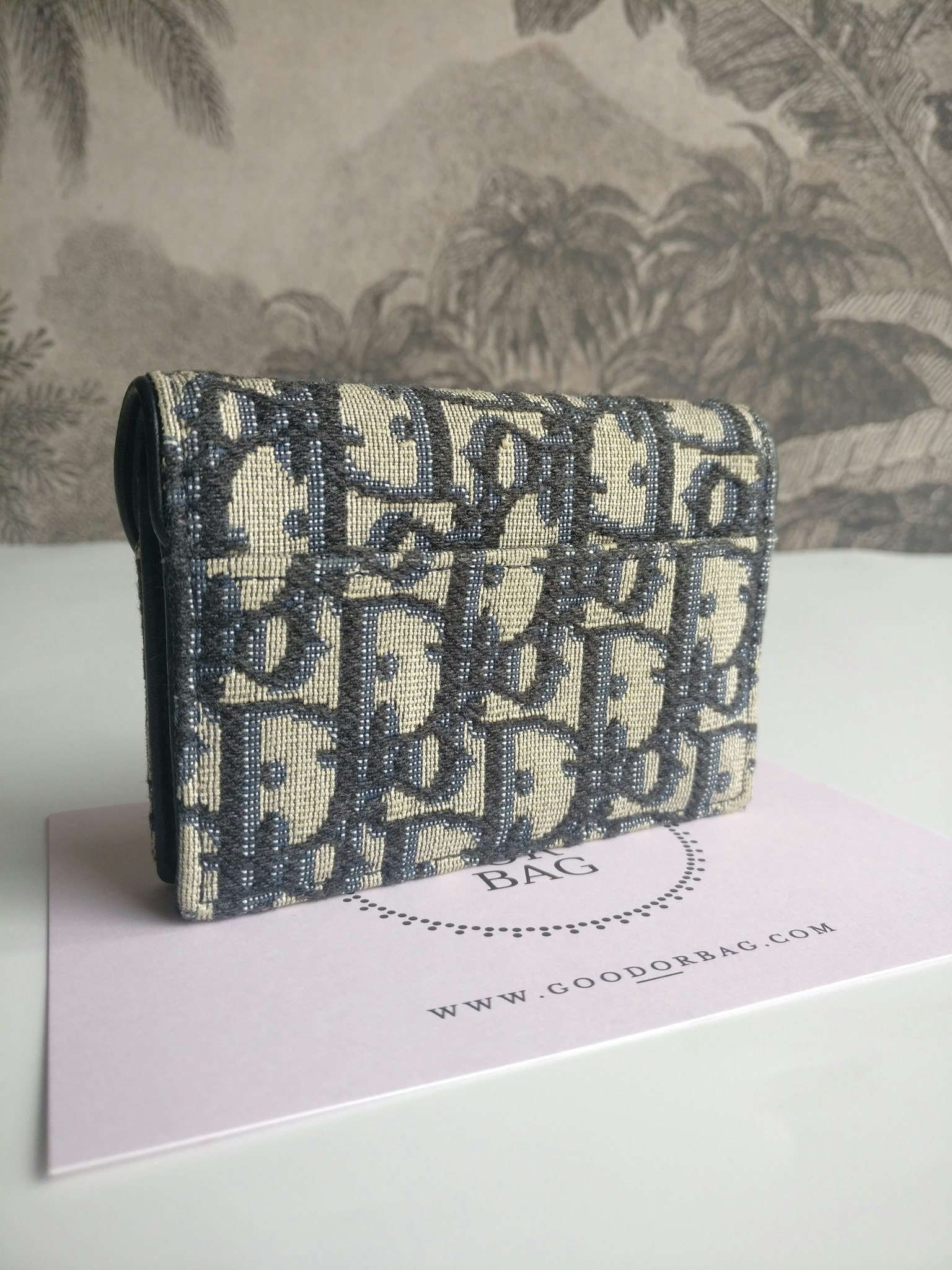 Dior Saddle Oblique Card Holder wallet
