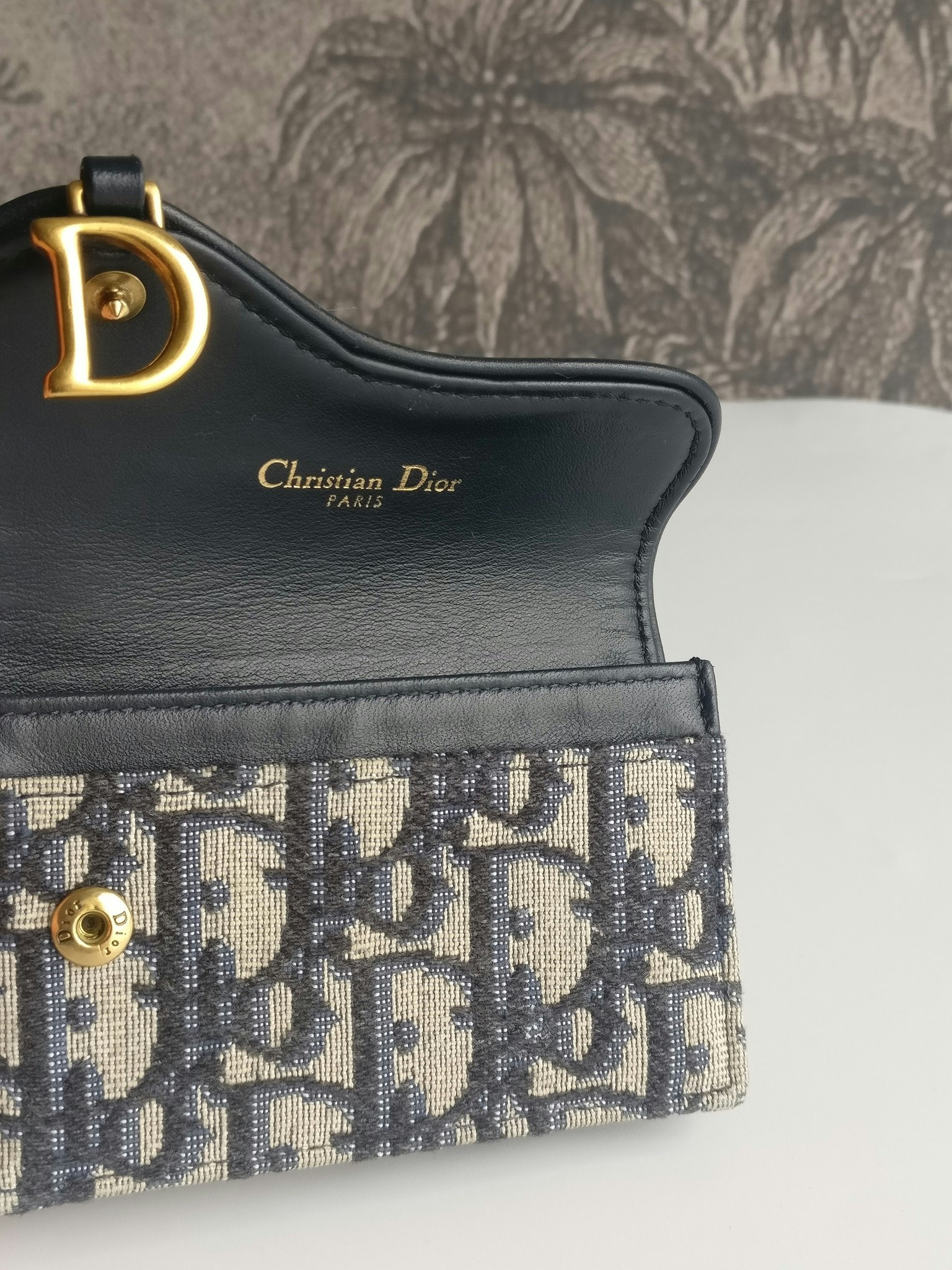 Dior Saddle Oblique Card Holder wallet