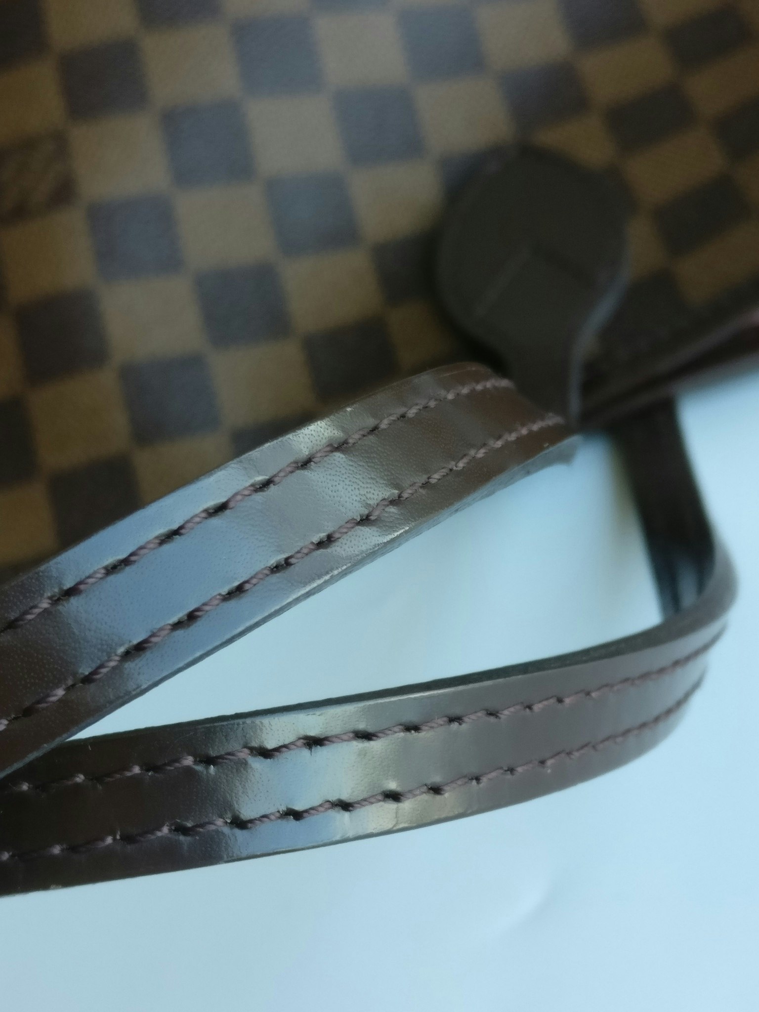Louis Vuitton Neverfull MM damier ebene rose ballerine