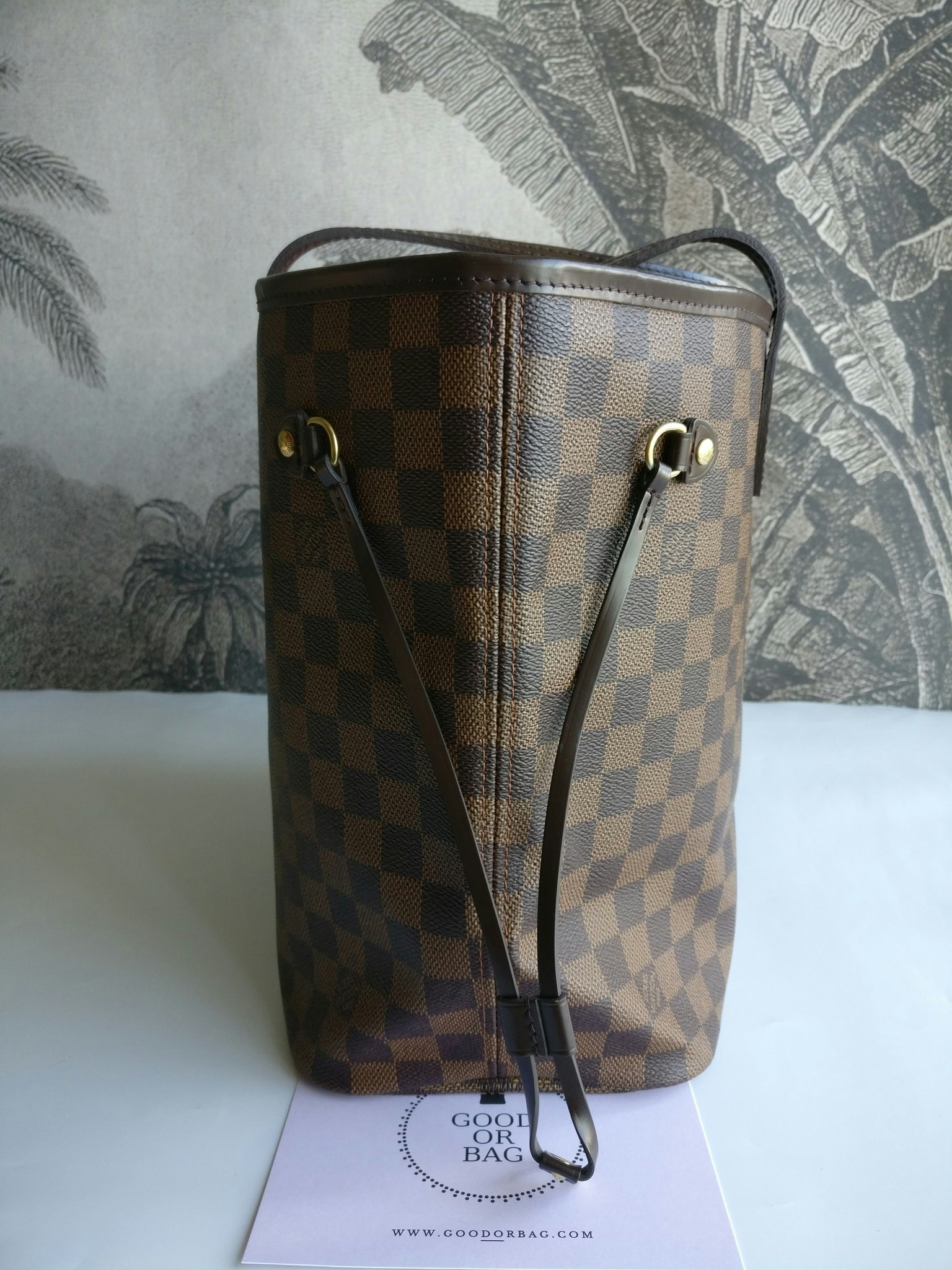 Louis Vuitton Neverfull MM damier ebene rose ballerine