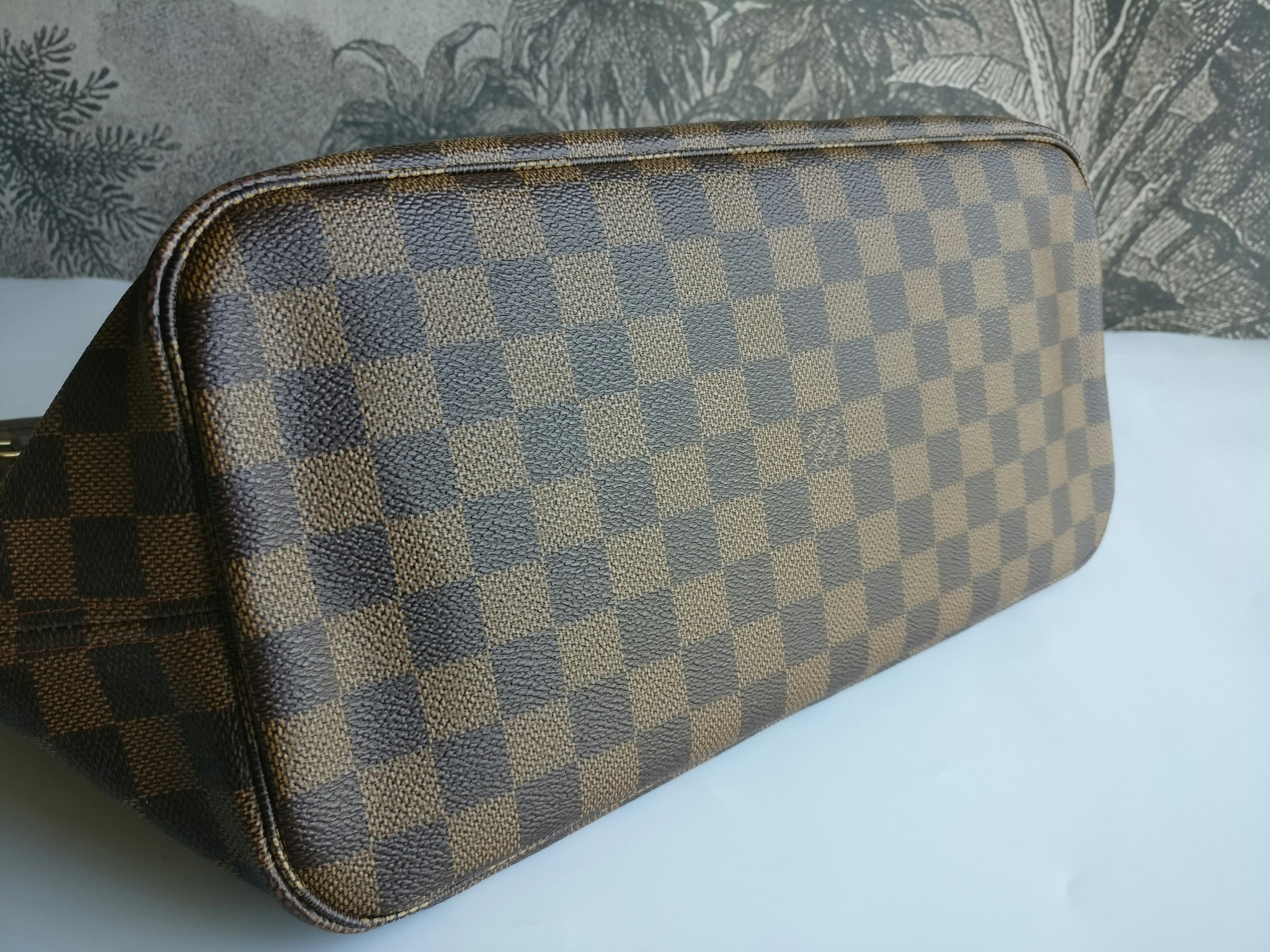 Louis Vuitton Neverfull MM damier ebene rose ballerine