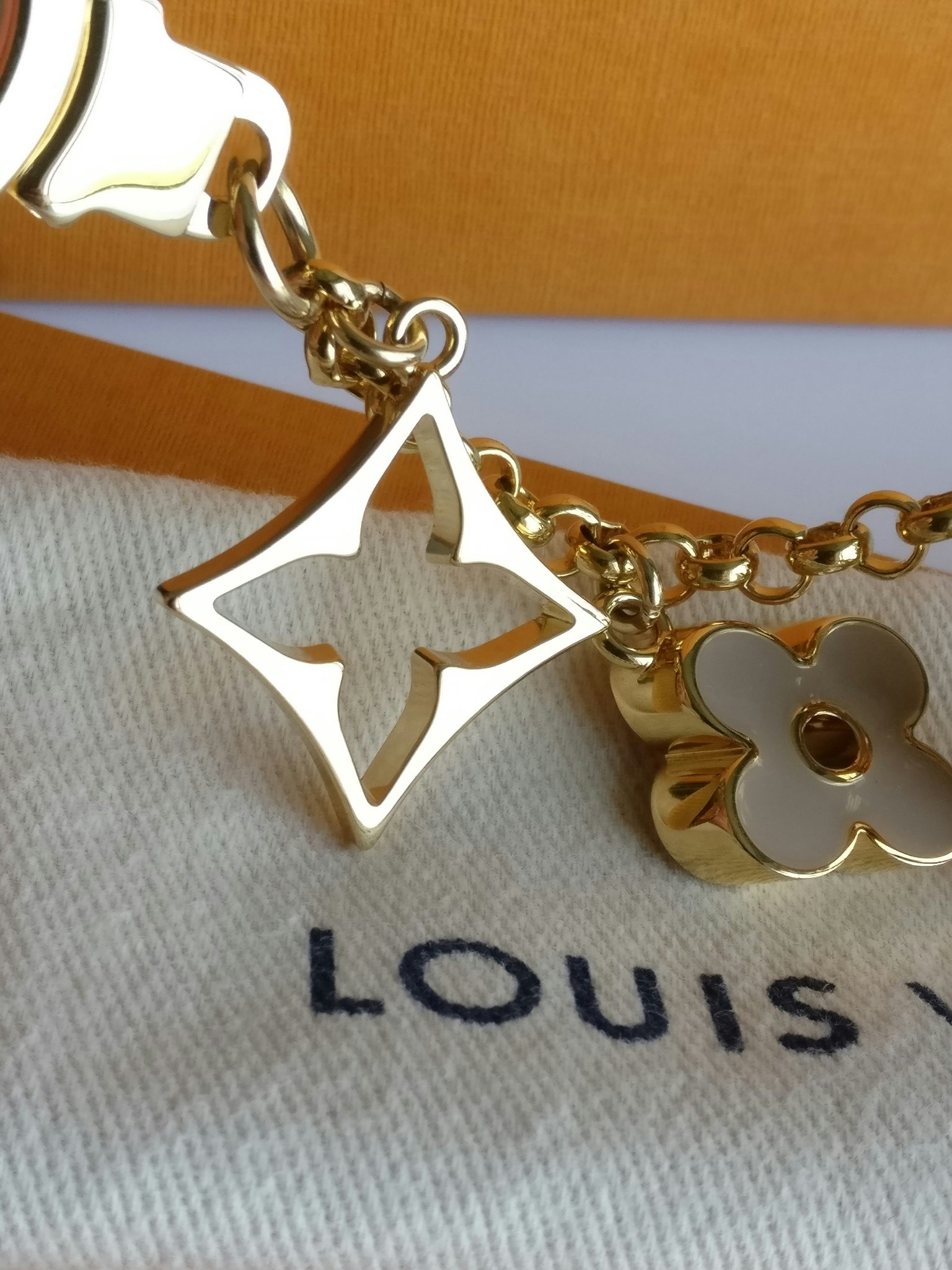 Louis Vuitton Fleur de Monogram Bag Charm Chain