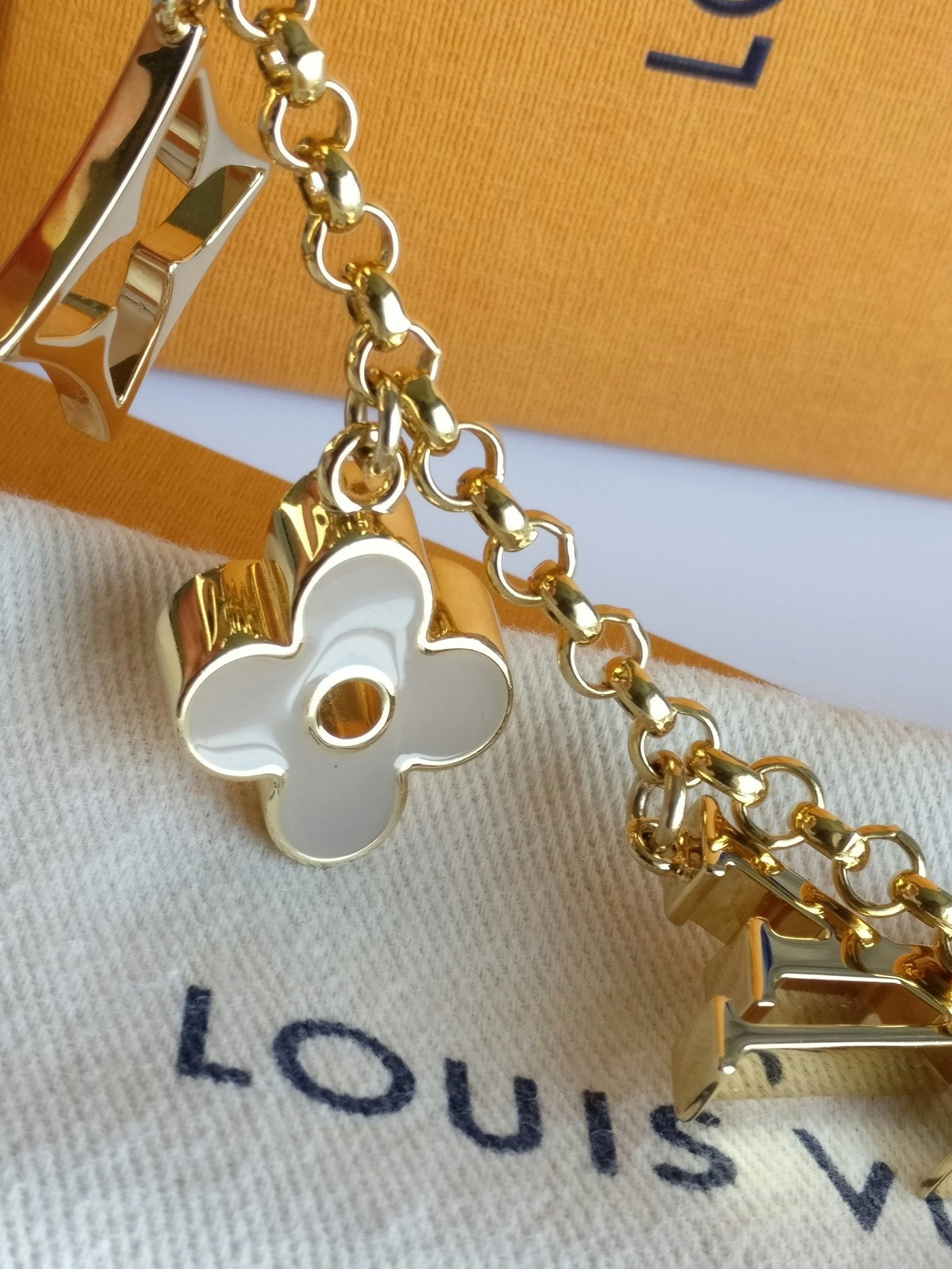 Louis Vuitton Fleur de Monogram Bag Charm Chain
