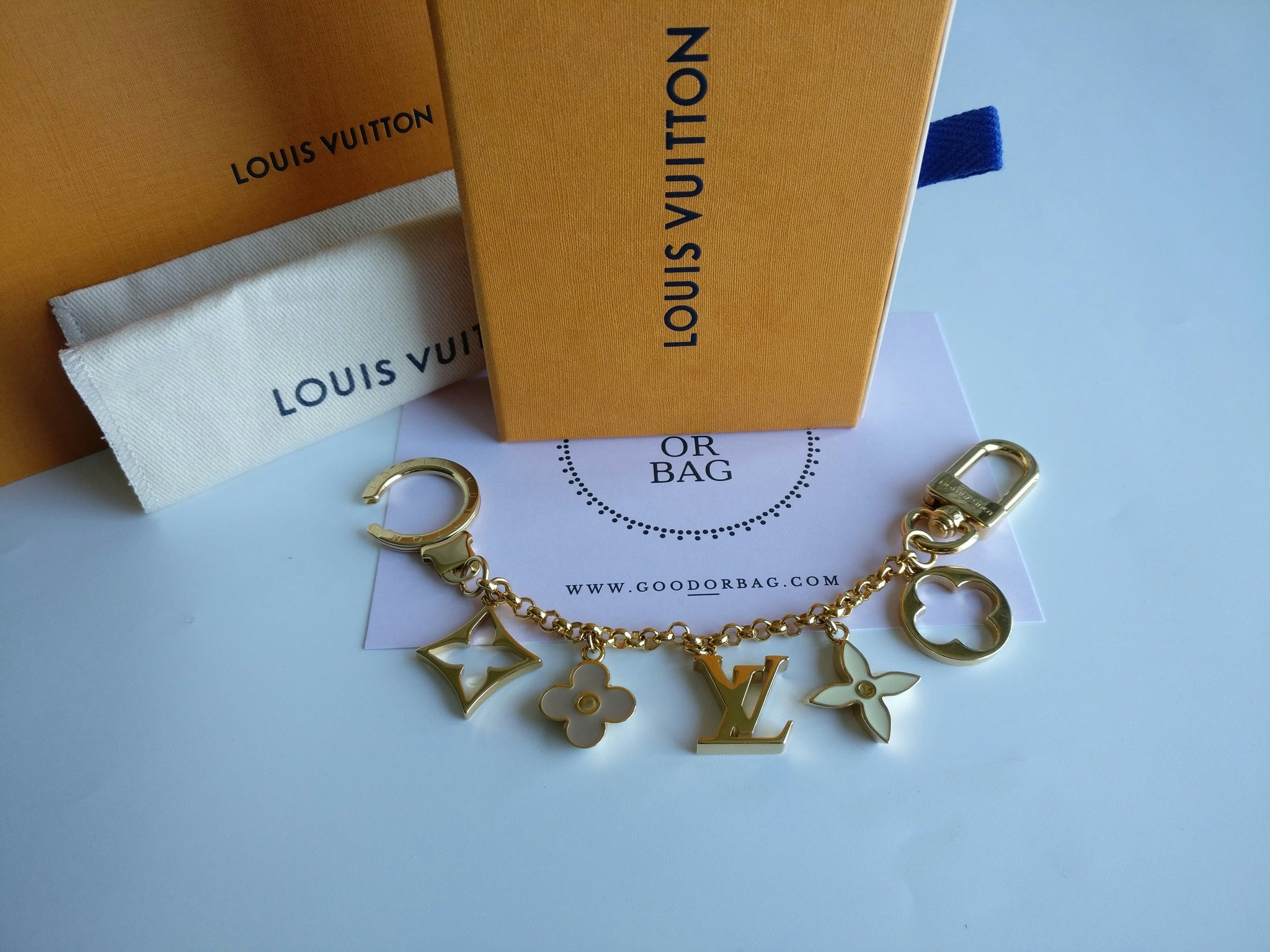 Louis Vuitton Fleur de Monogram Bag Charm Chain