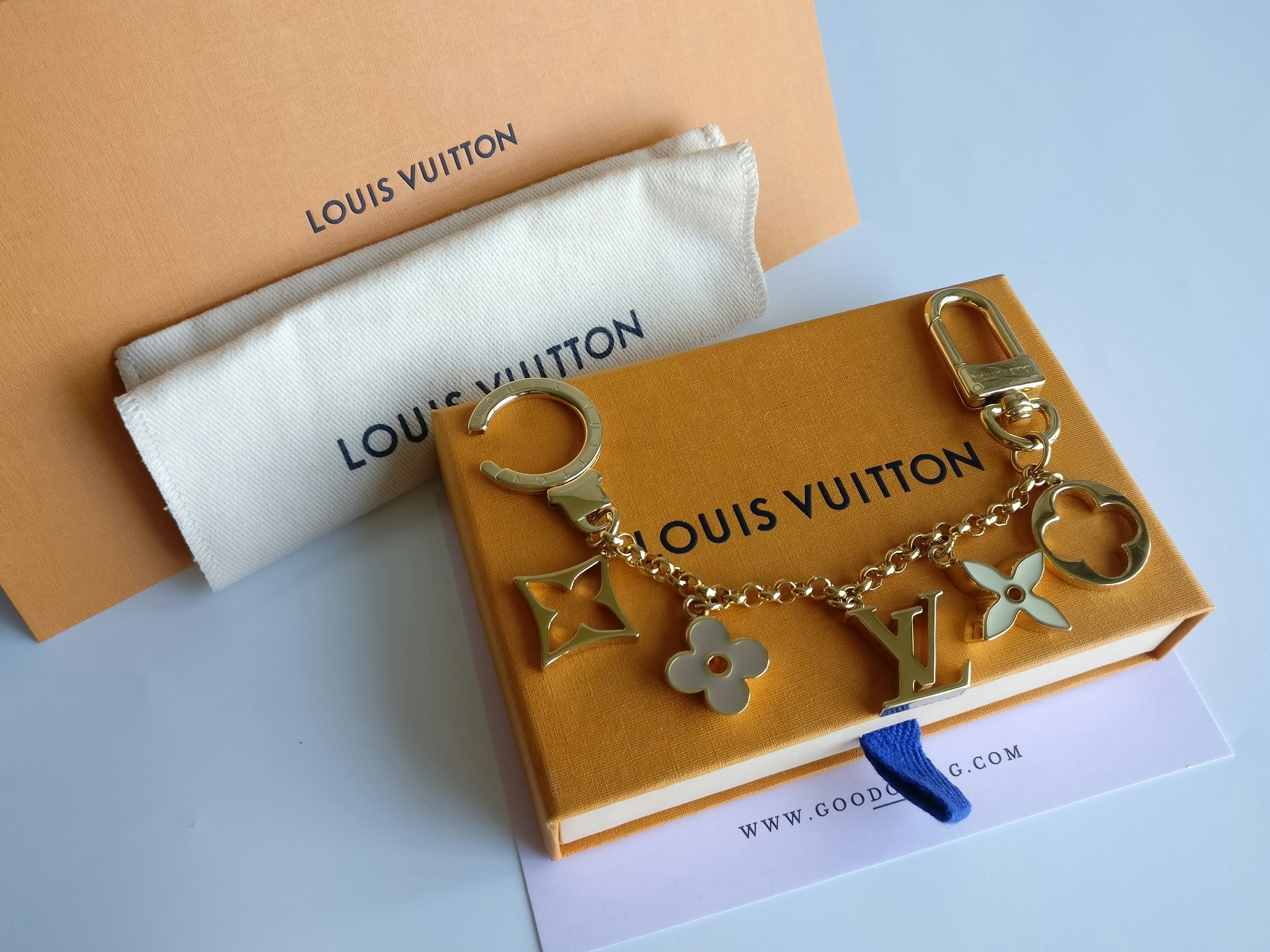 Louis Vuitton Fleur de Monogram Bag Charm Chain