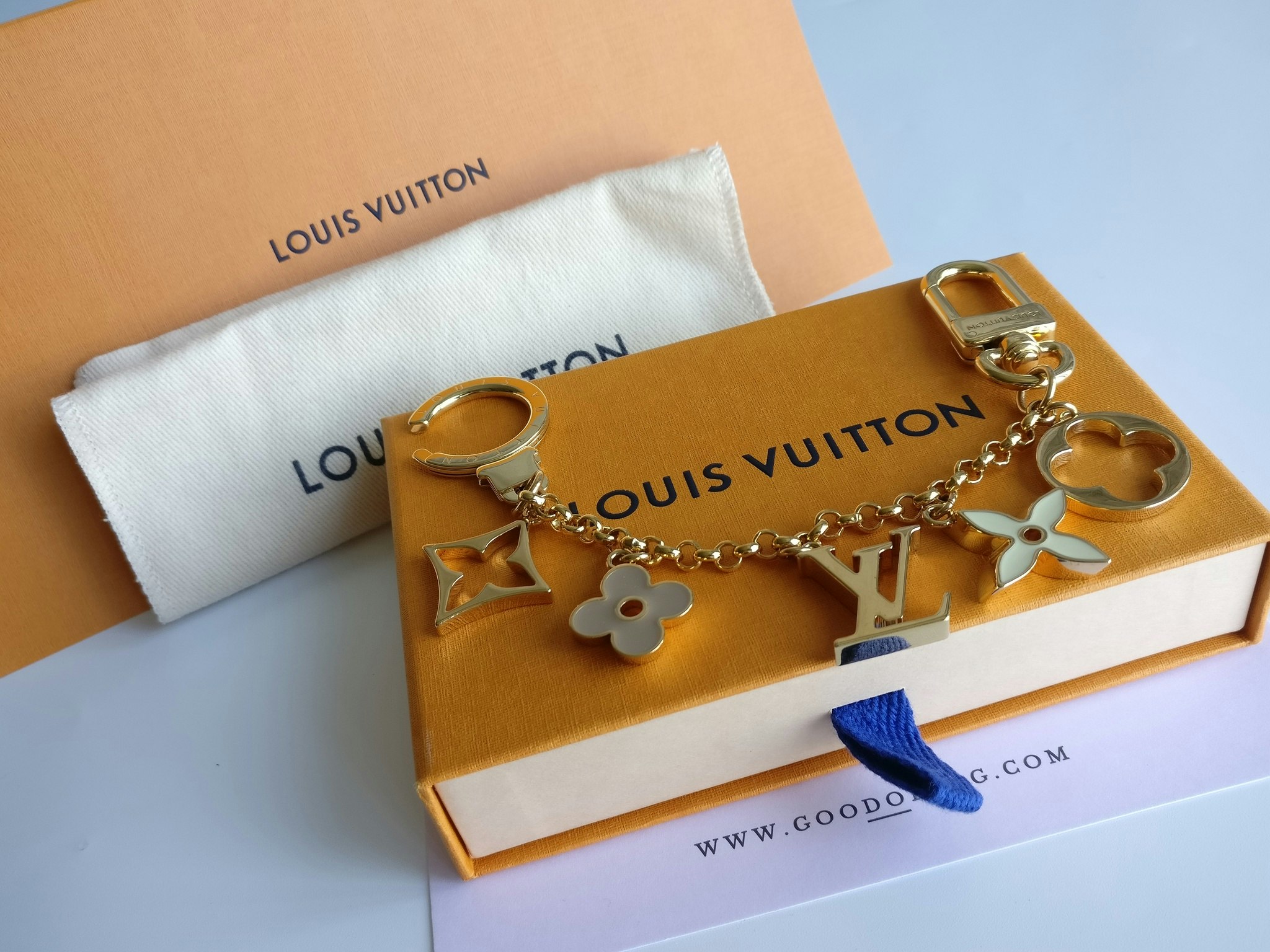 Louis Vuitton Fleur de Monogram Bag Charm Chain