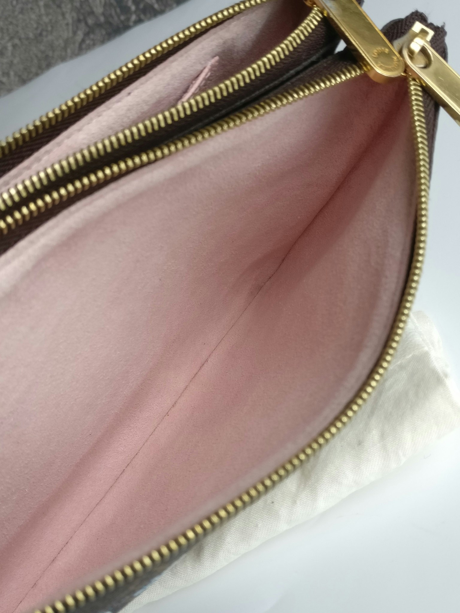 Louis Vuitton  Double Zip Pochette Illustre