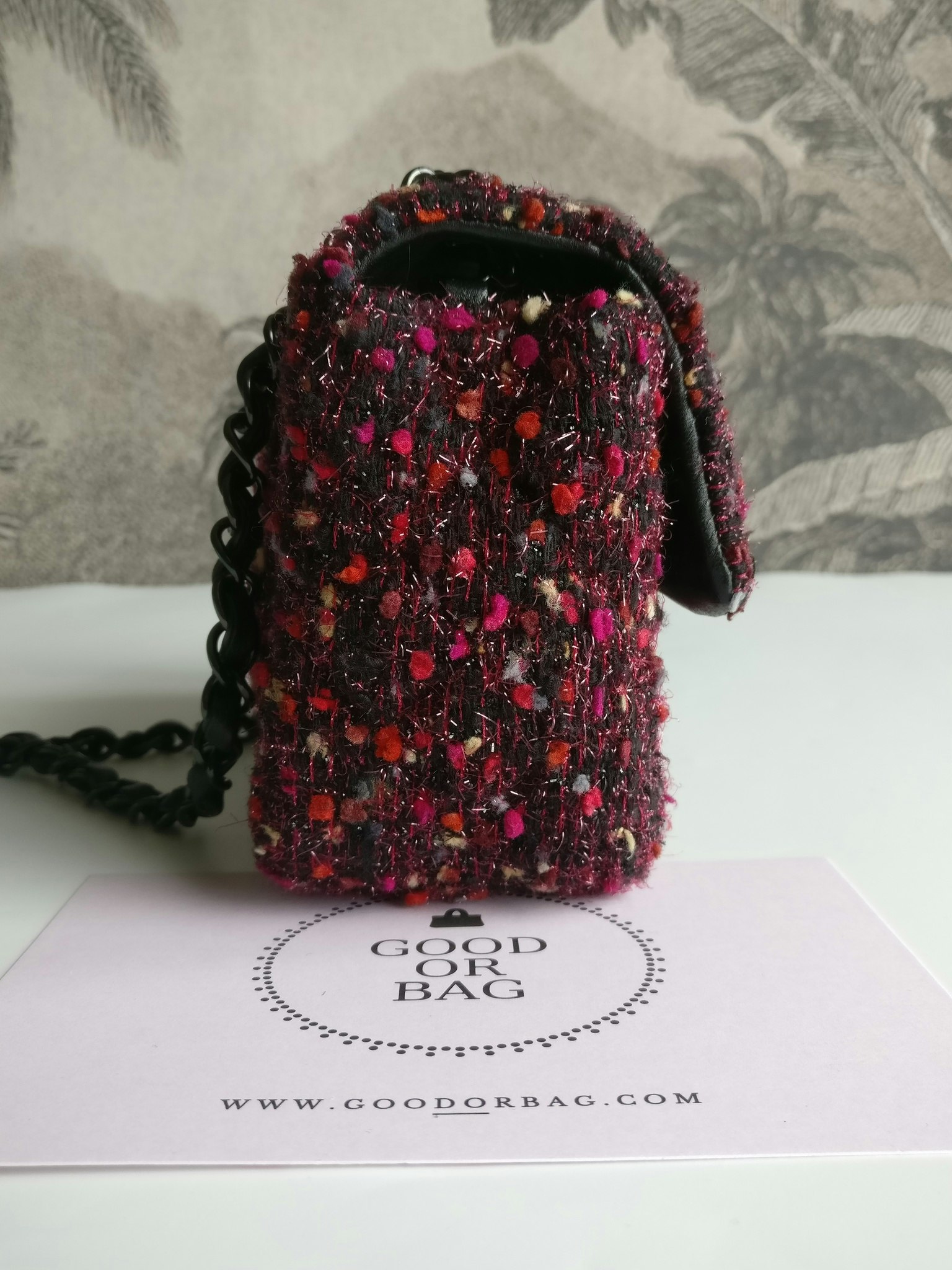 Chanel Tweed Mini Rectangular Classic Flap