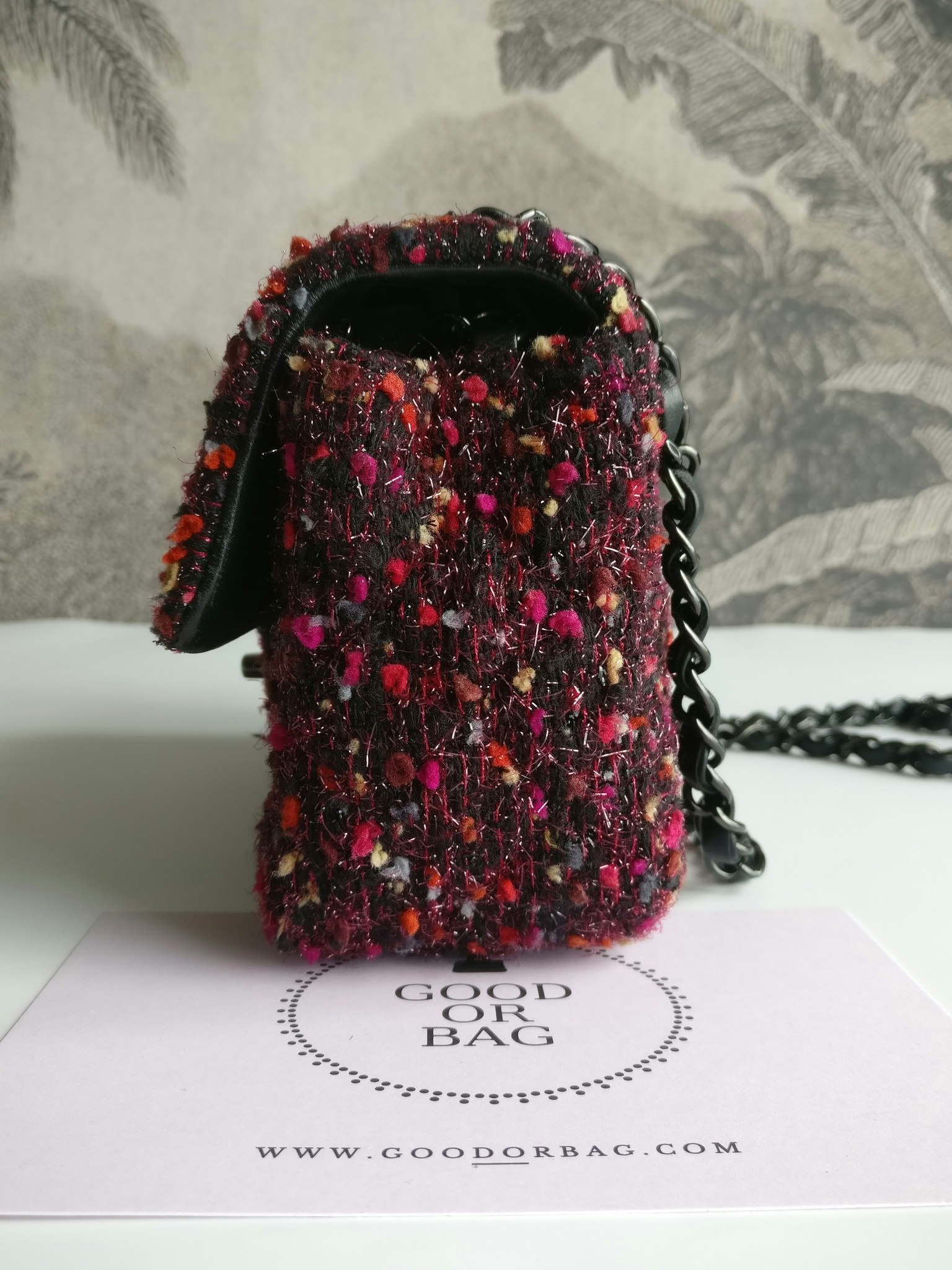 Chanel Tweed Mini Rectangular Classic Flap