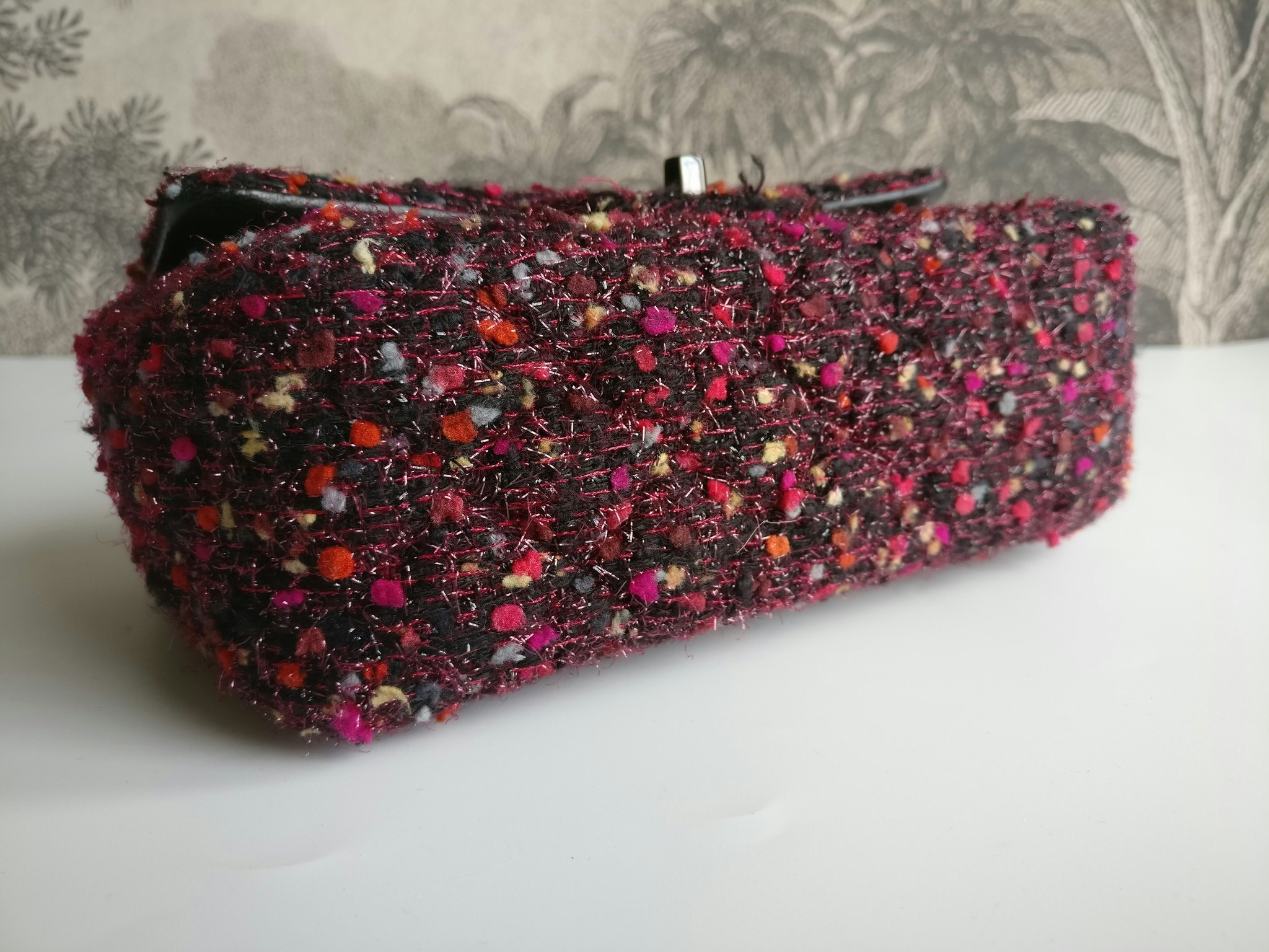 Chanel Tweed Mini Rectangular Classic Flap