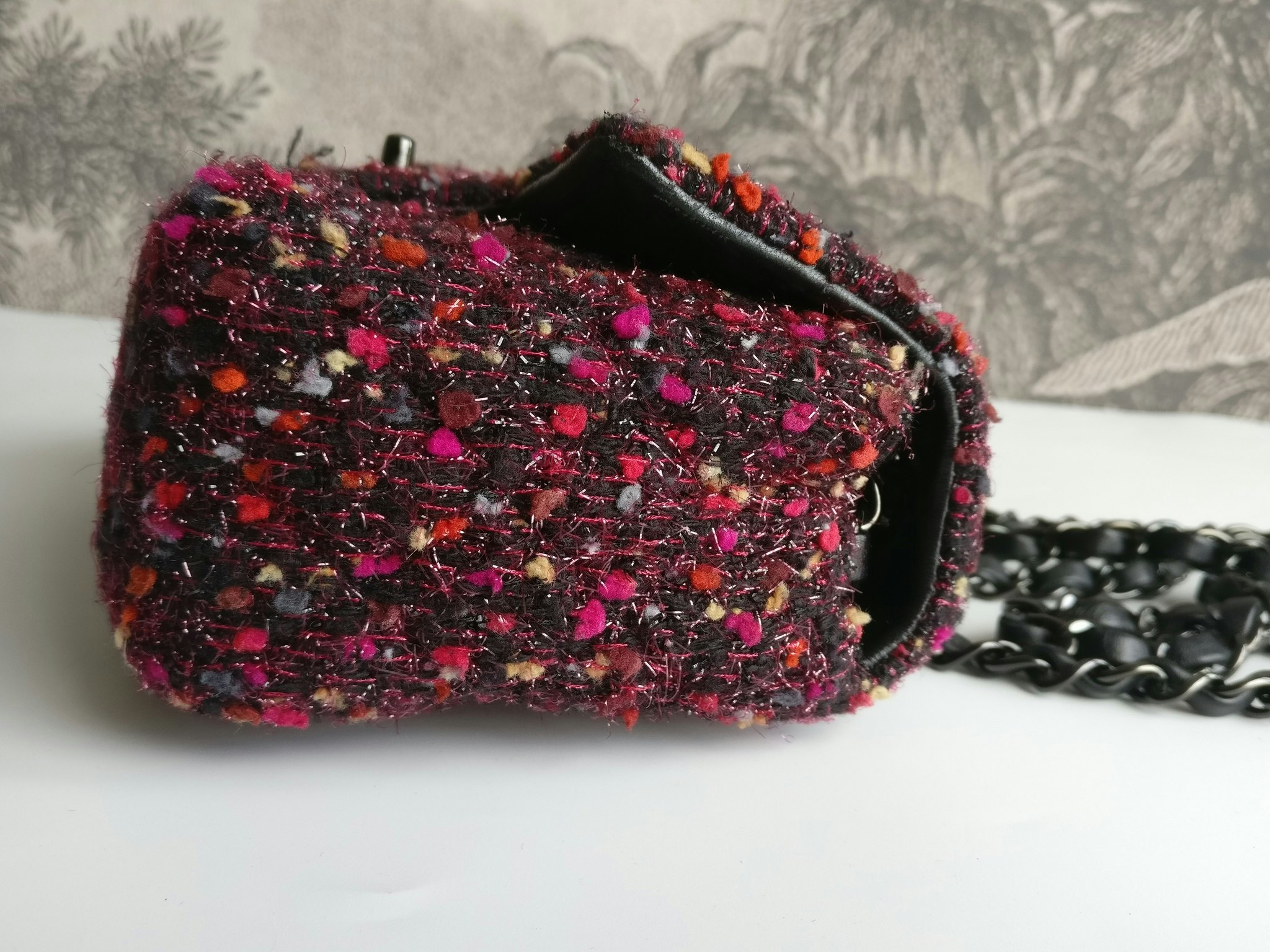 Chanel Tweed Mini Rectangular Classic Flap