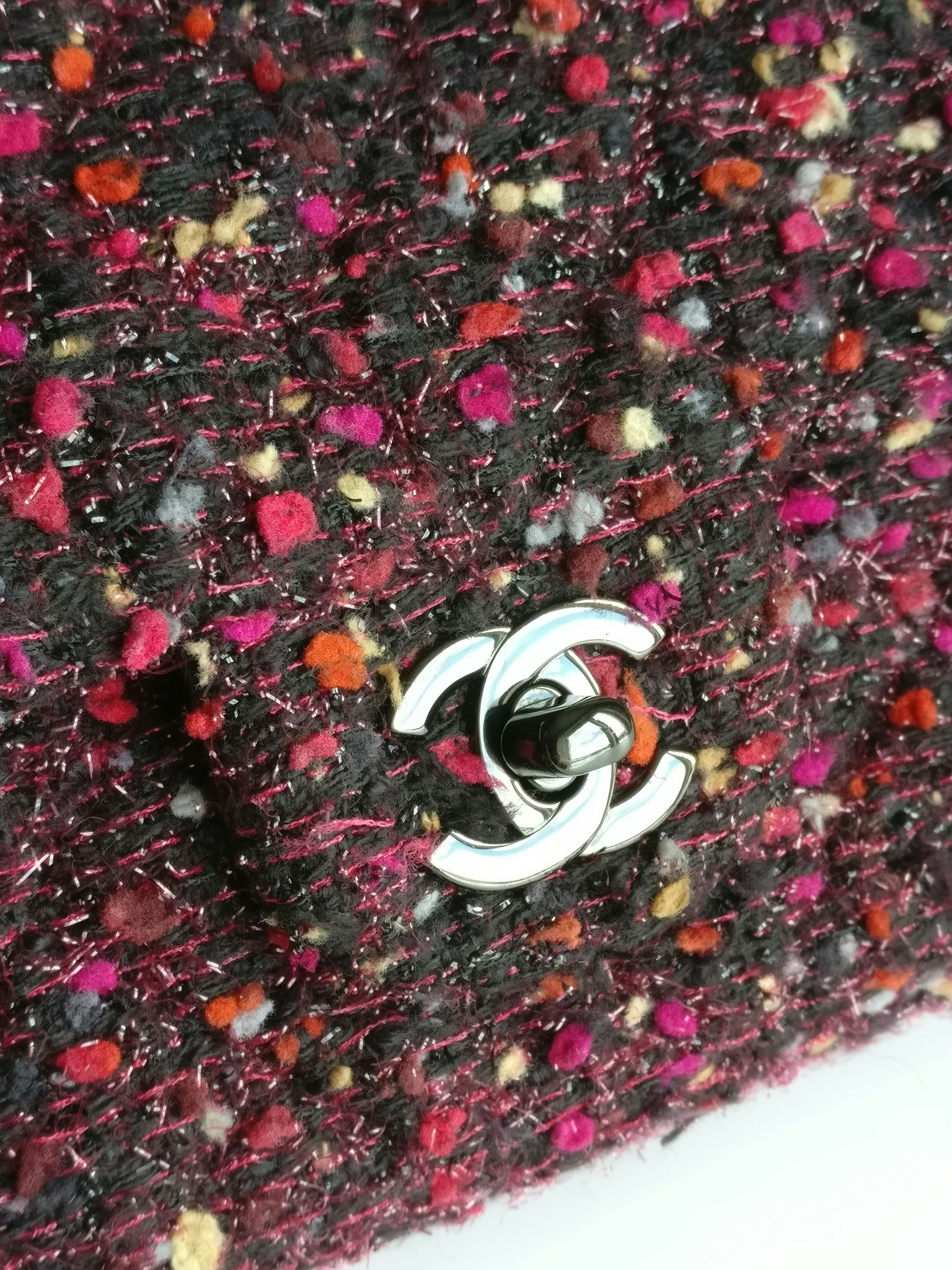 Chanel Tweed Mini Rectangular Classic Flap