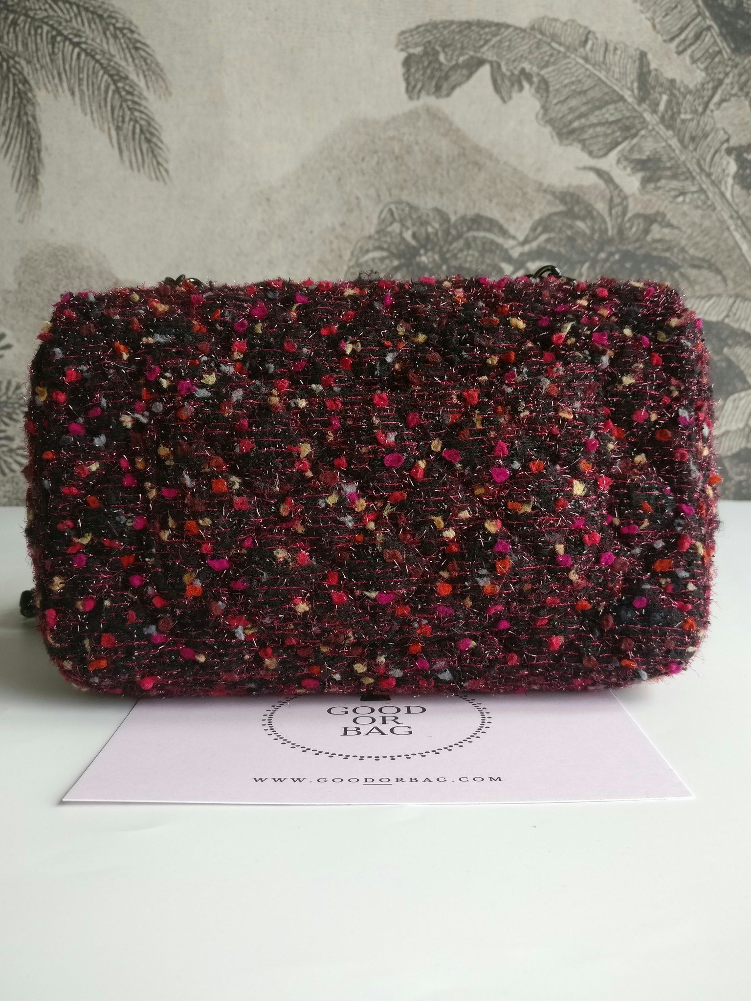Chanel Tweed Mini Rectangular Classic Flap