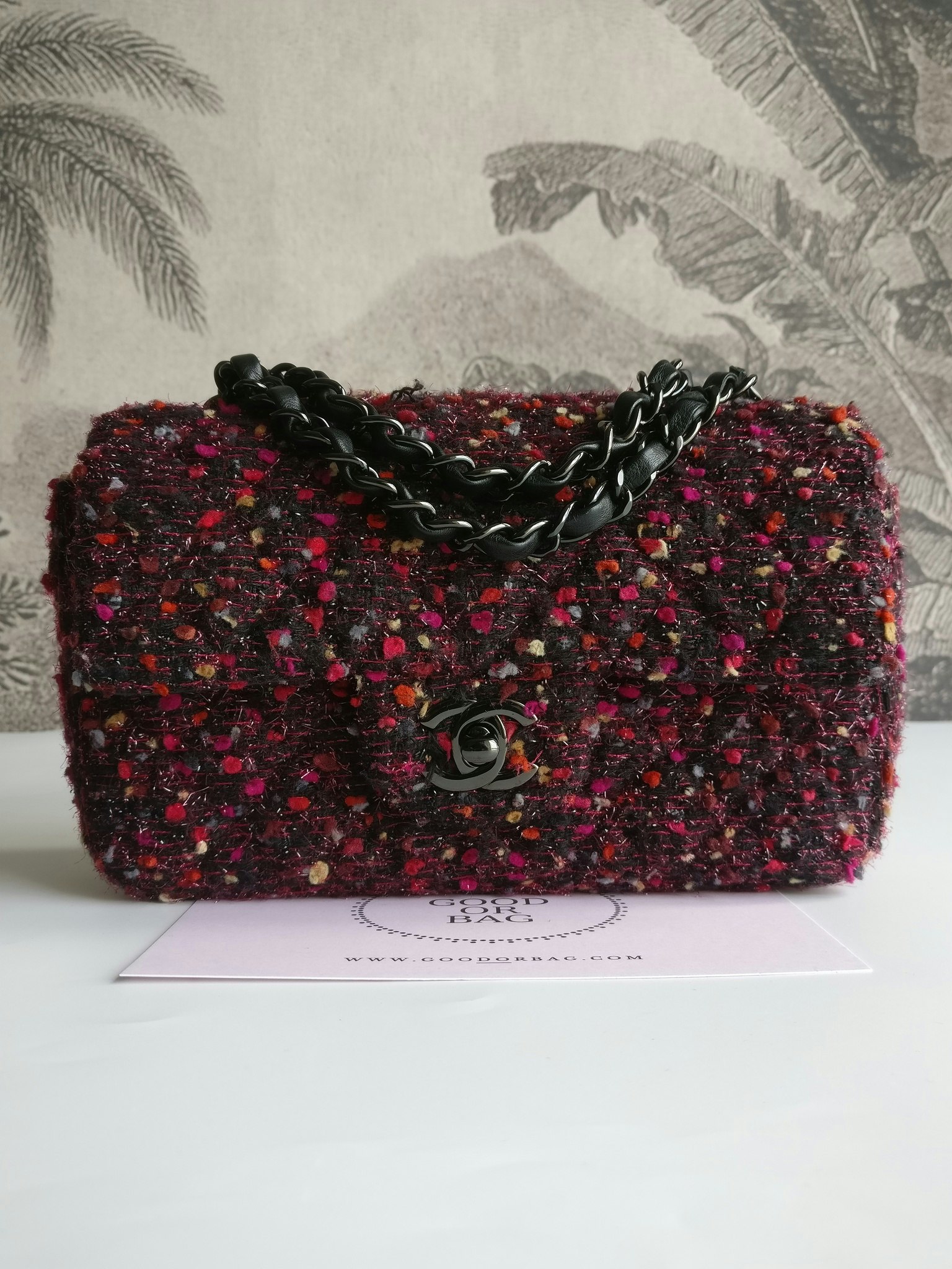 Chanel Tweed Mini Rectangular Classic Flap