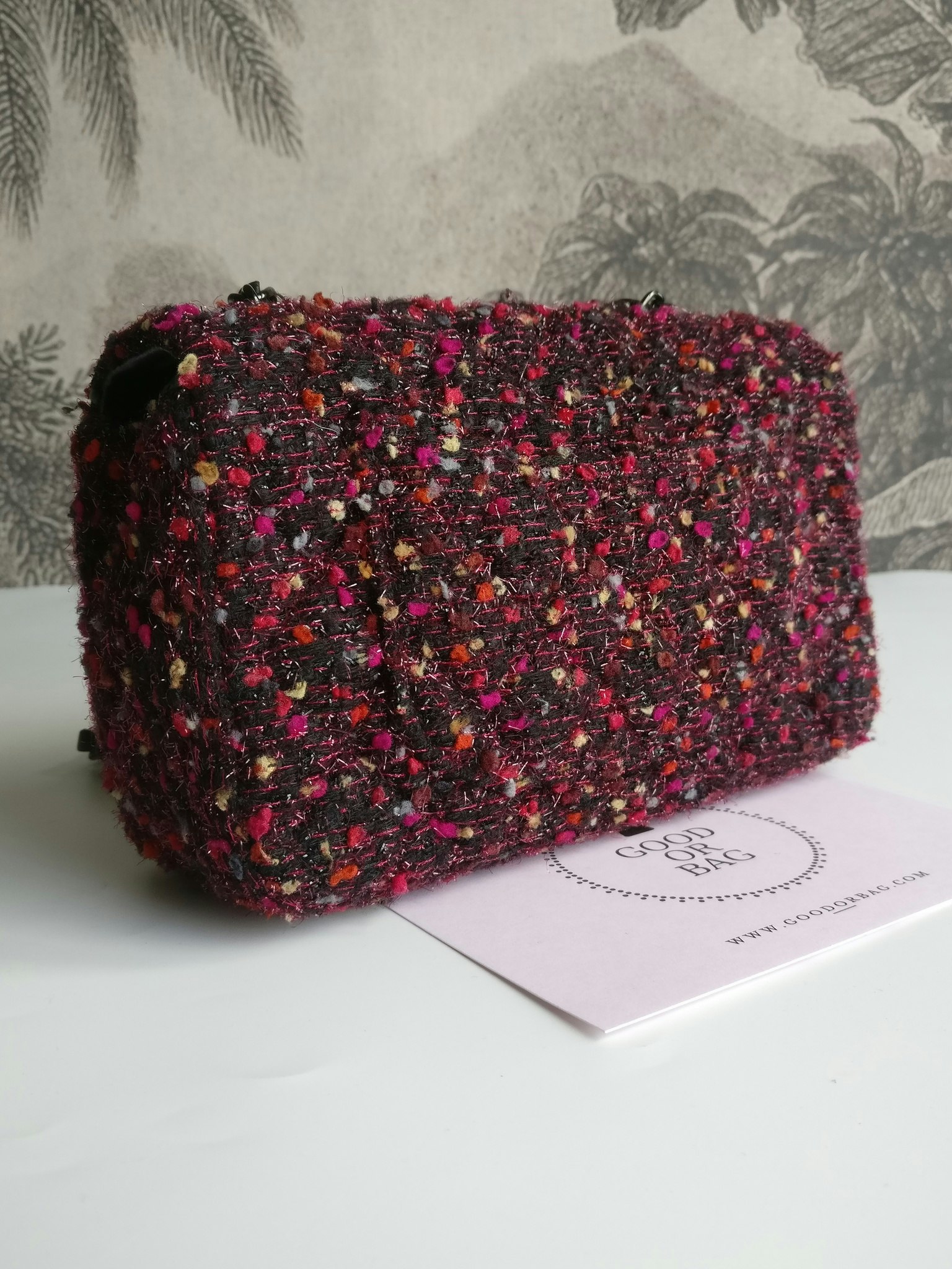 Chanel Tweed Mini Rectangular Classic Flap