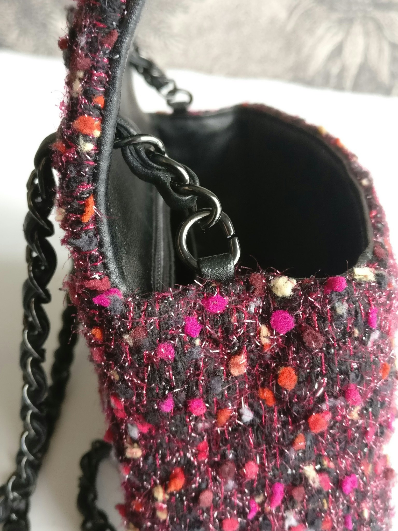Chanel Tweed Mini Rectangular Classic Flap