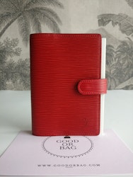 Louis Vuitton Small Ring Agenda Cover red epi