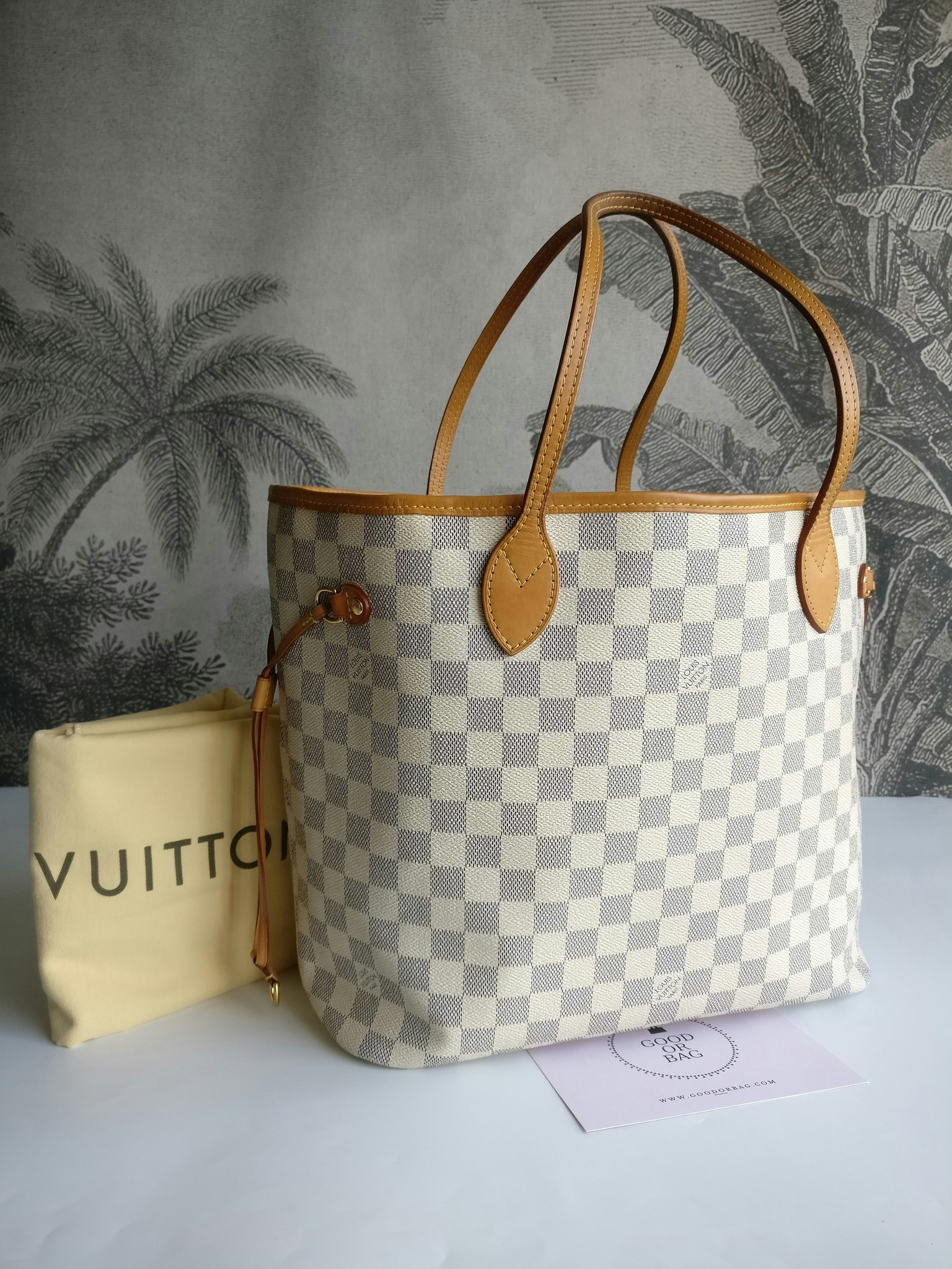 Louis Vuitton Neverfull MM damier azur