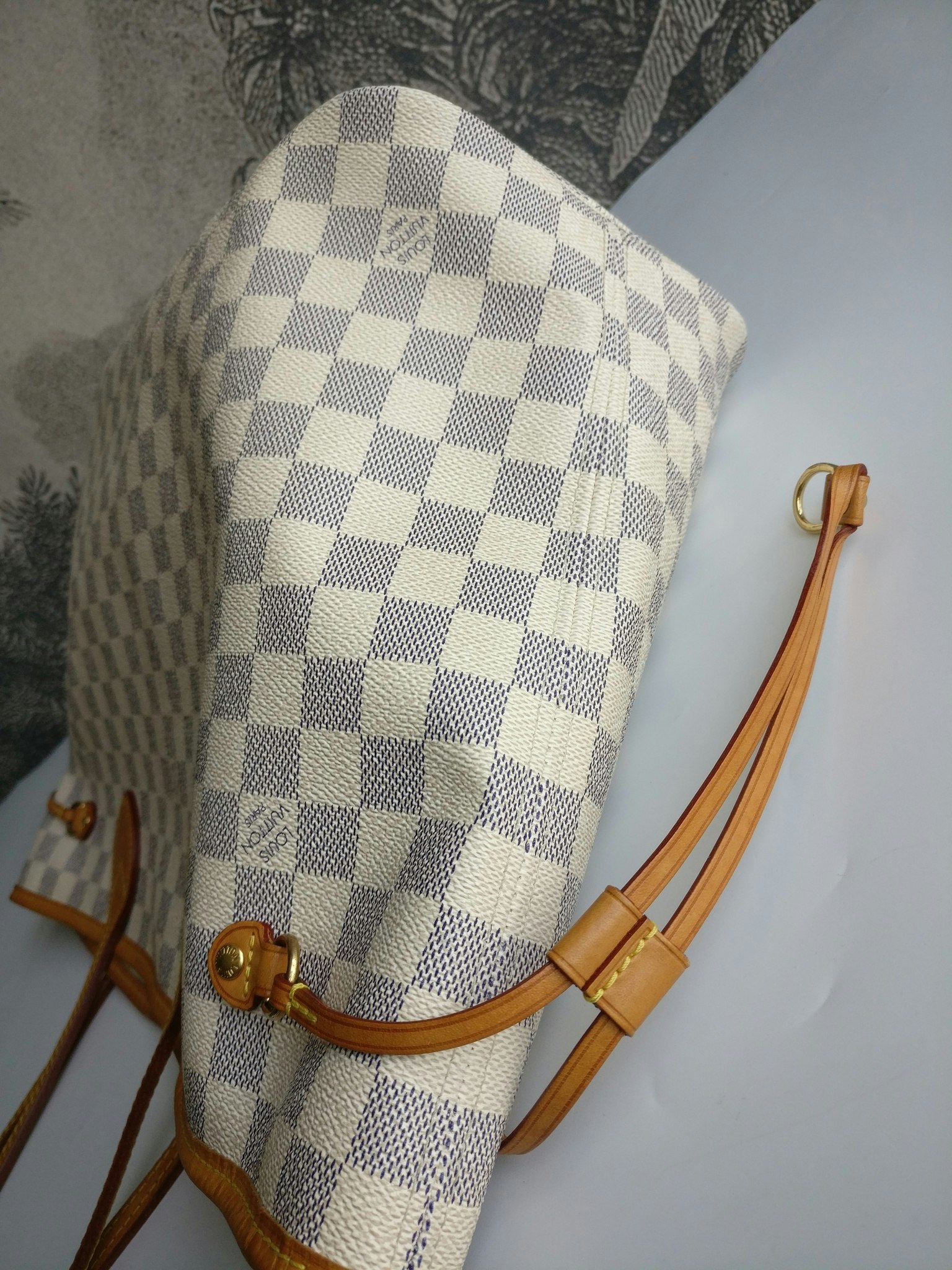 Louis Vuitton Neverfull MM damier azur