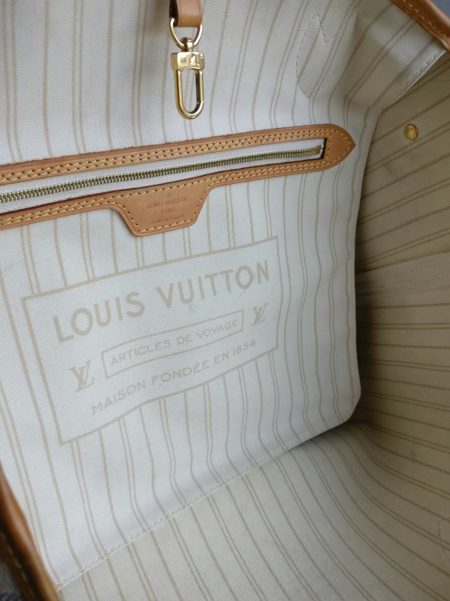 Louis Vuitton Neverfull MM damier azur